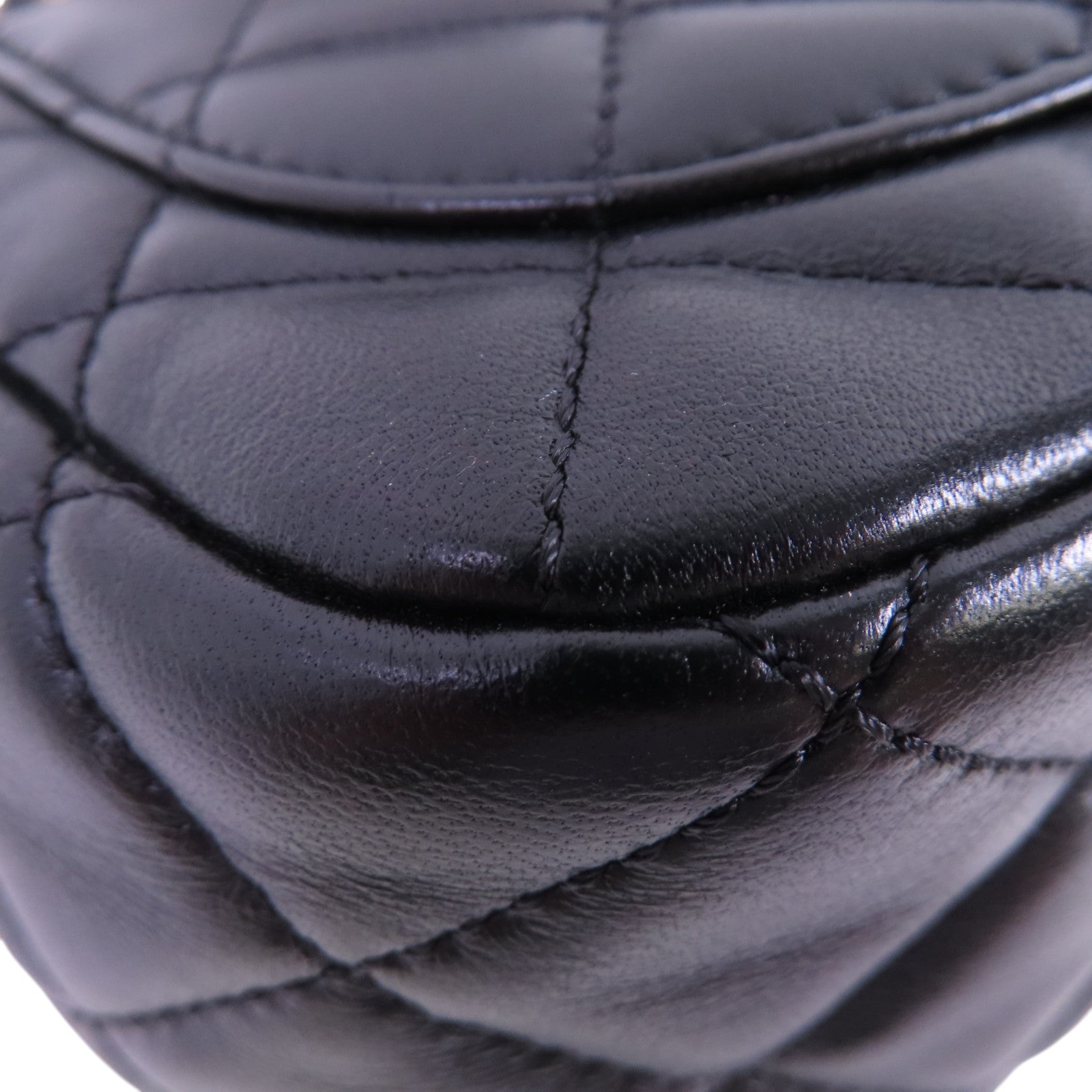 CHANEL 羊皮皮革Chain Shoulder Bag金扣鏈帶肩背大