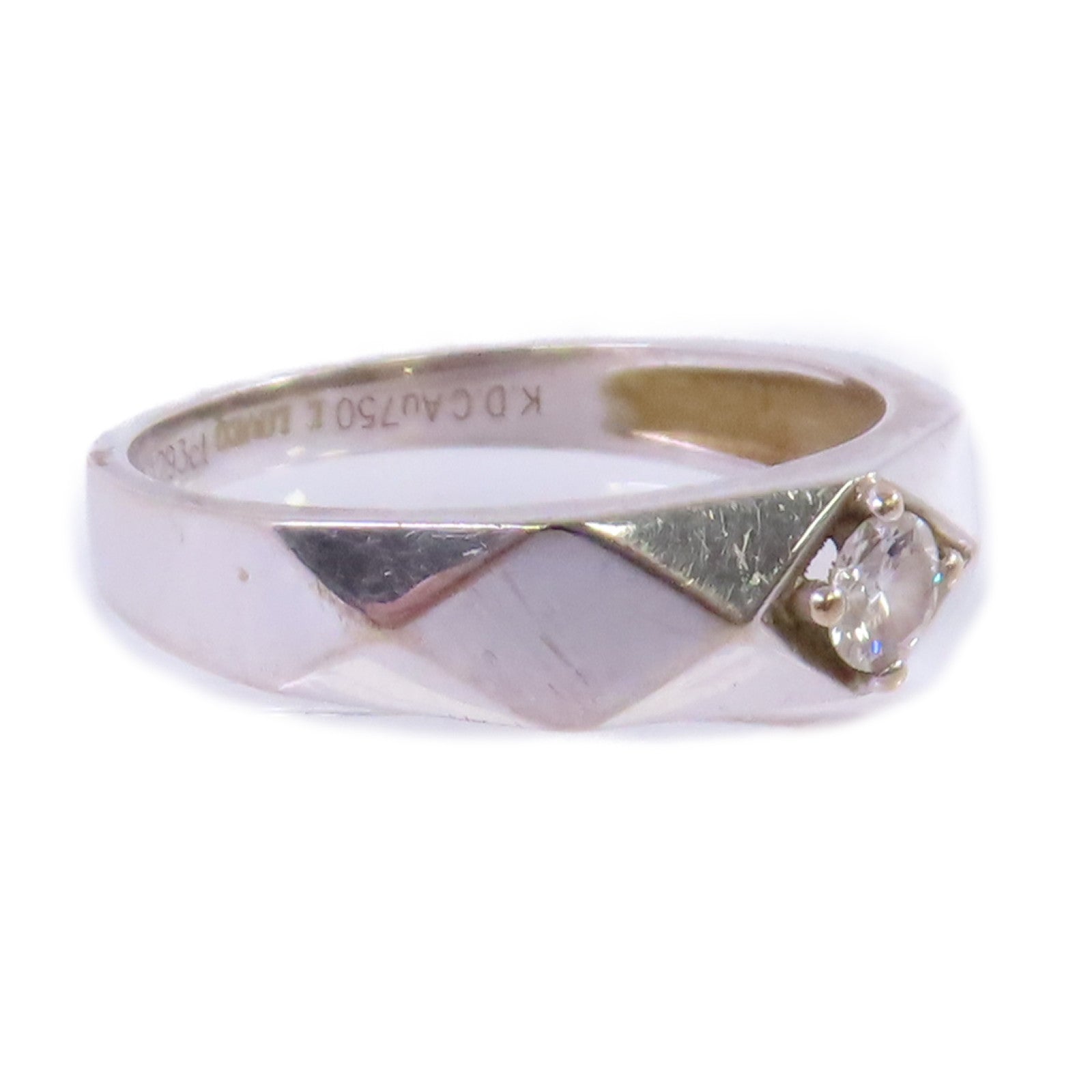 JEWELRY 18K白金/鑽石Diamond Ring戒指US#5.75