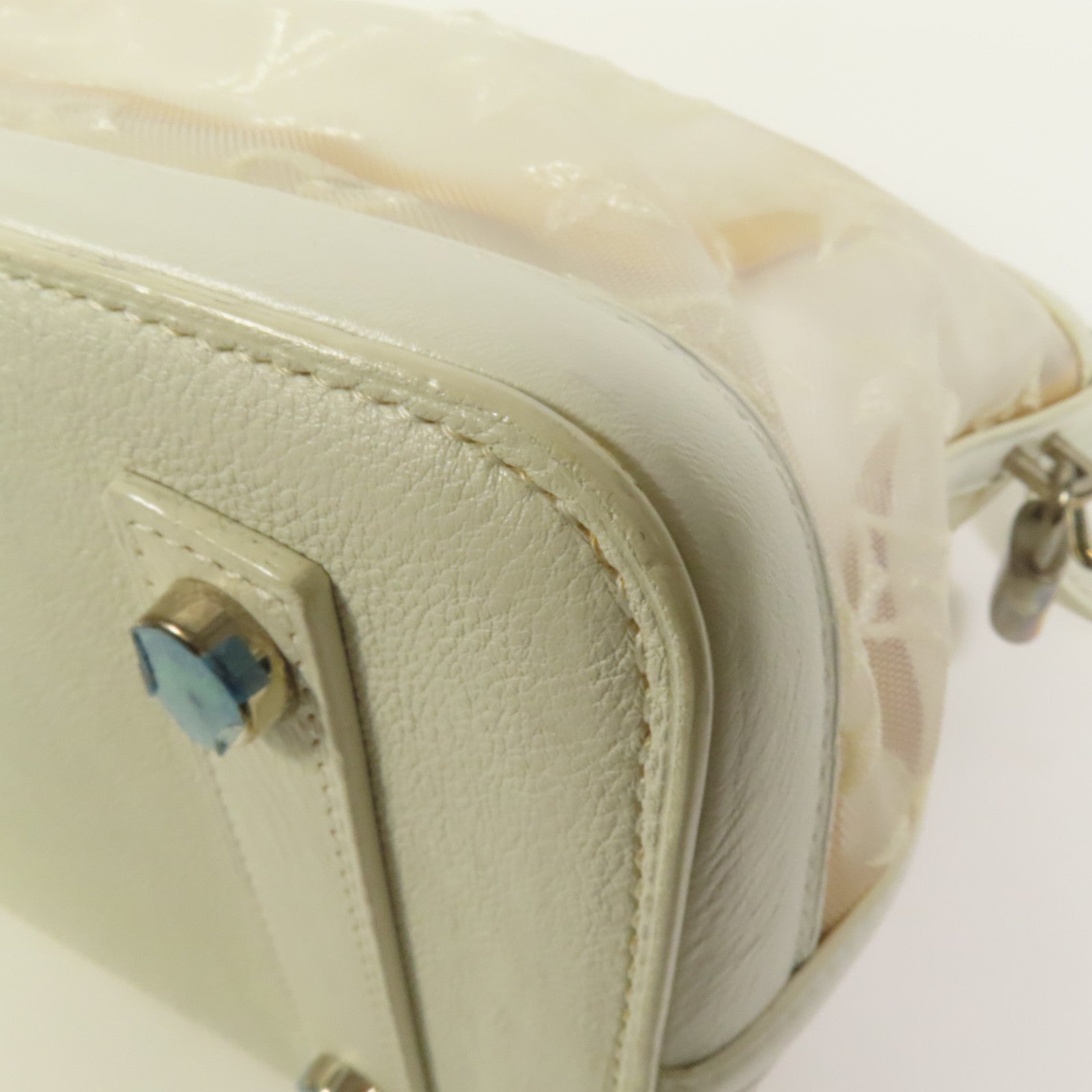 LOUIS VUITTON Monogram Transparent Lockit East West銀扣手挽袋