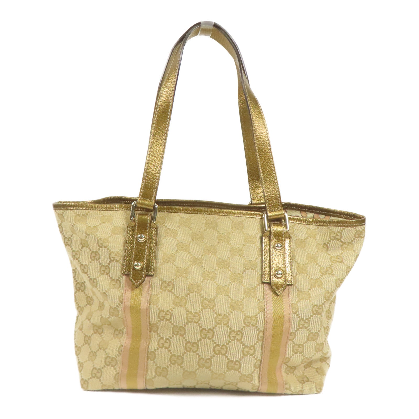 GUCCI GG Shoulder Bag Canvas Brown