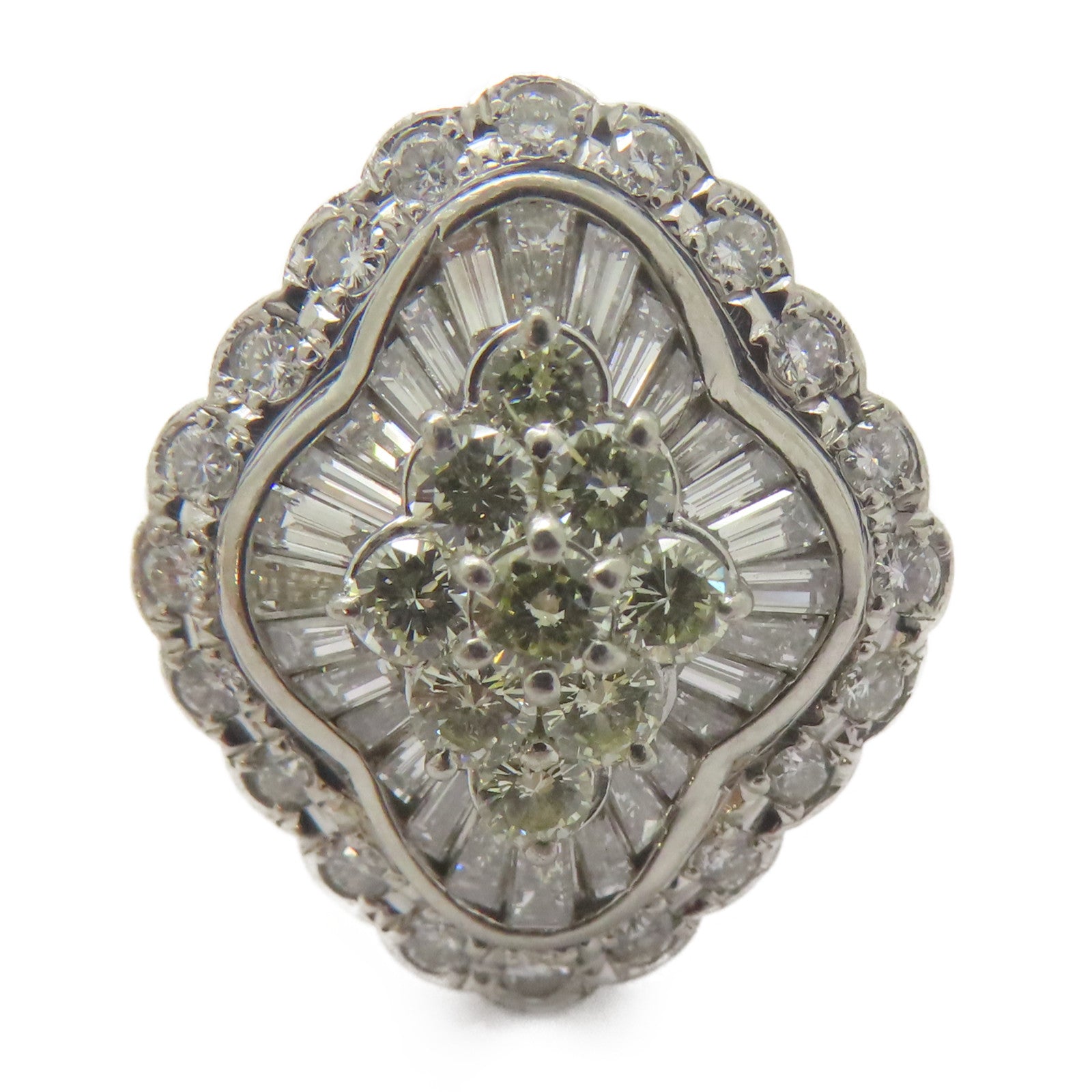 JEWELRY 【激減優惠】PT900鉑金Diamond Ring 1.74ct鑽石戒指US#5.75
