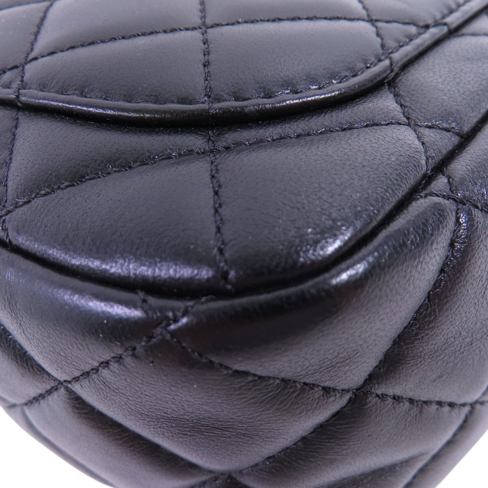 CHANEL 羊皮皮革Chain Shoulder Bag金扣鏈帶肩背大