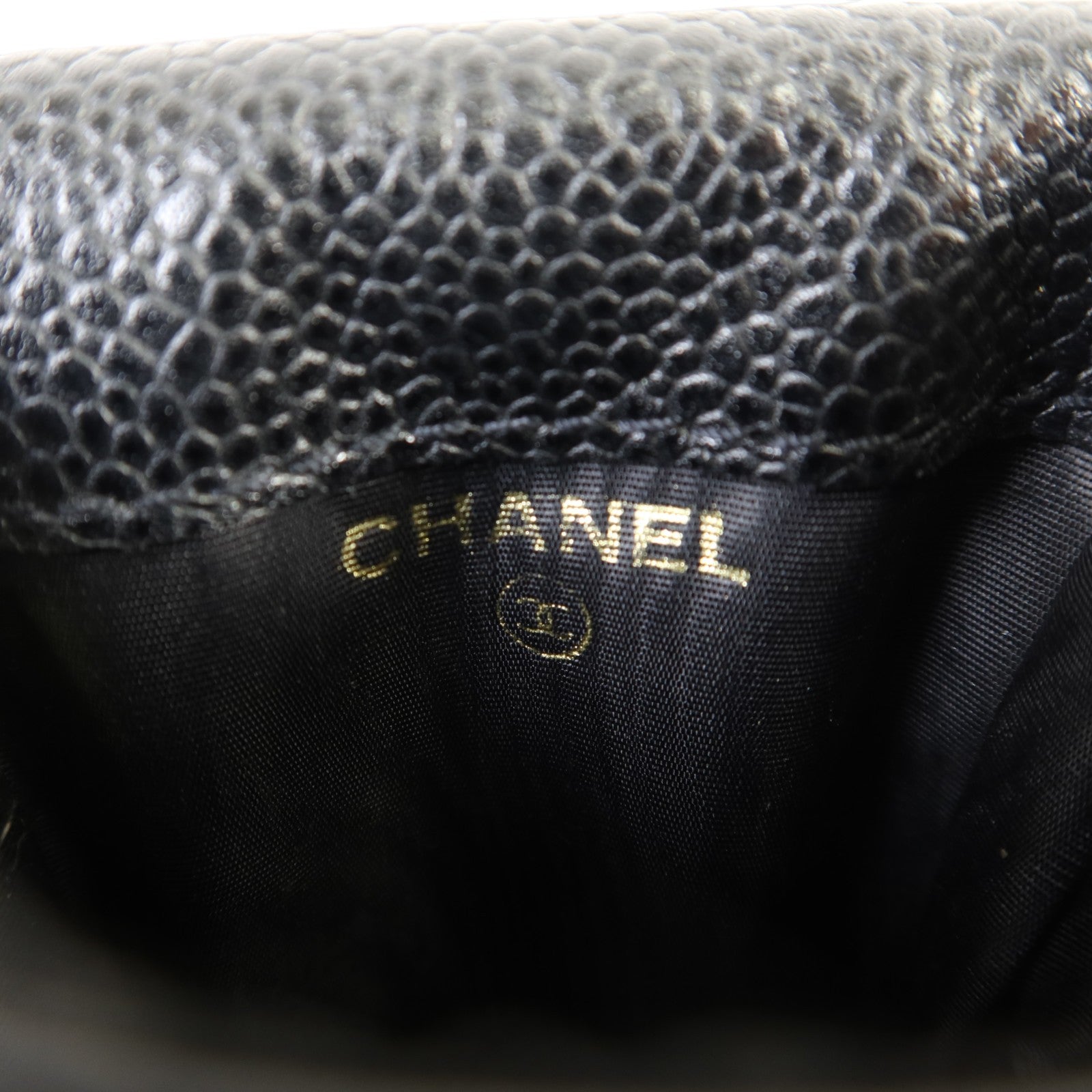 CHANEL 牛皮皮革Coco Mark Logo Cigarette Pouch金扣香煙包