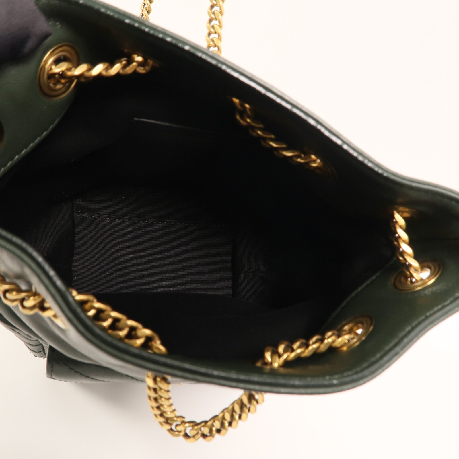 SAINT LAURENT 羊皮皮革Joe Mini Bucket金扣鏈帶肩背袋
