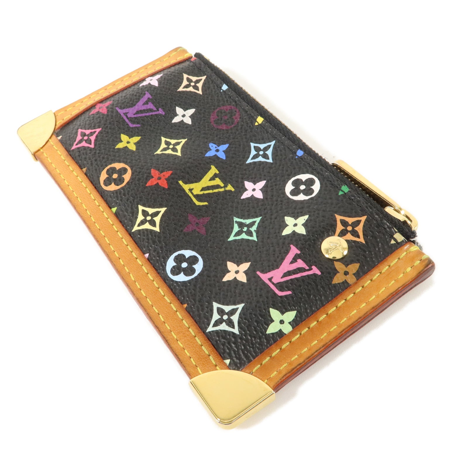 LOUIS VUITTON Monogram Multicolore Pochette Cles Purse零錢包