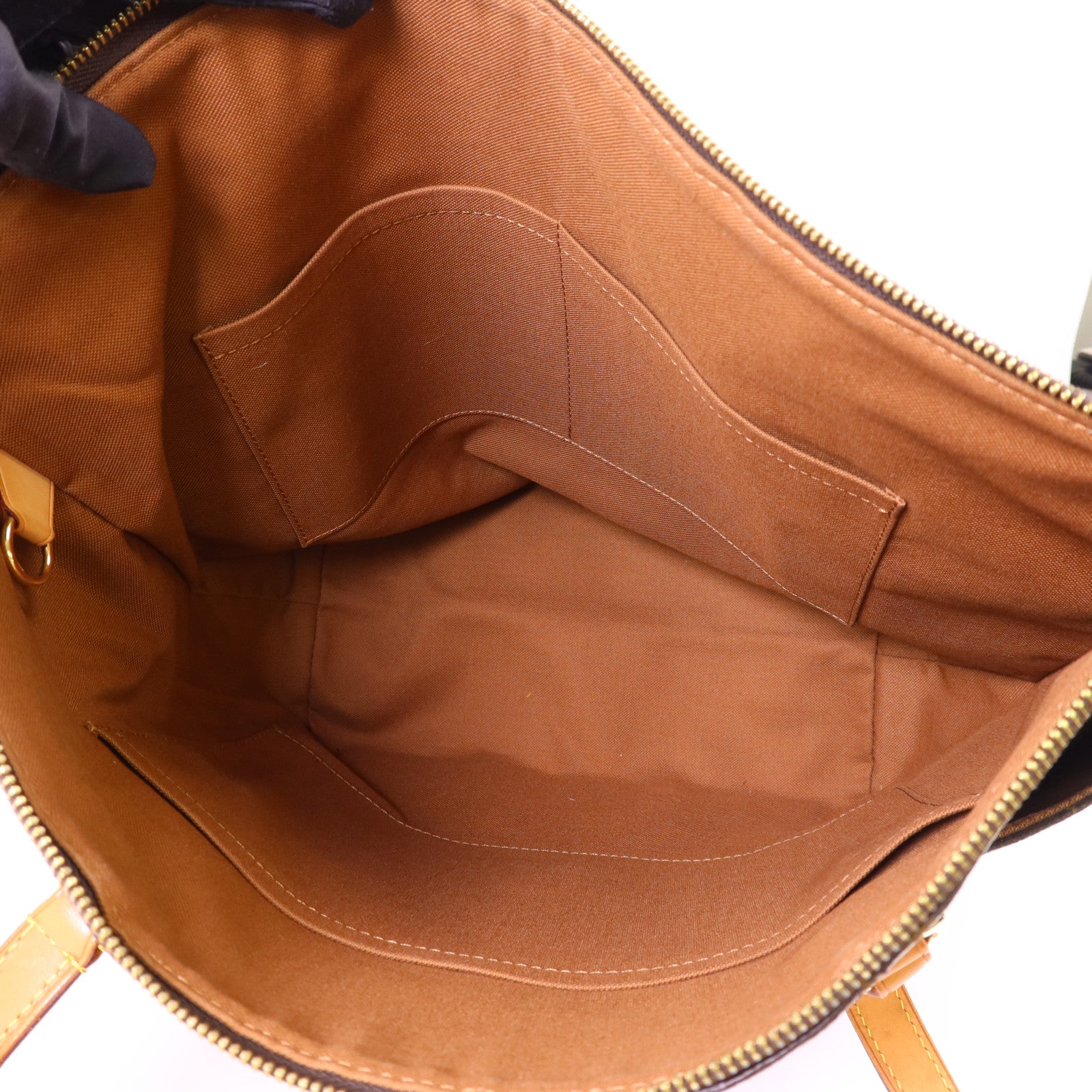 LOUIS VUITTON Monogram Totally MM金扣肩背袋棕色