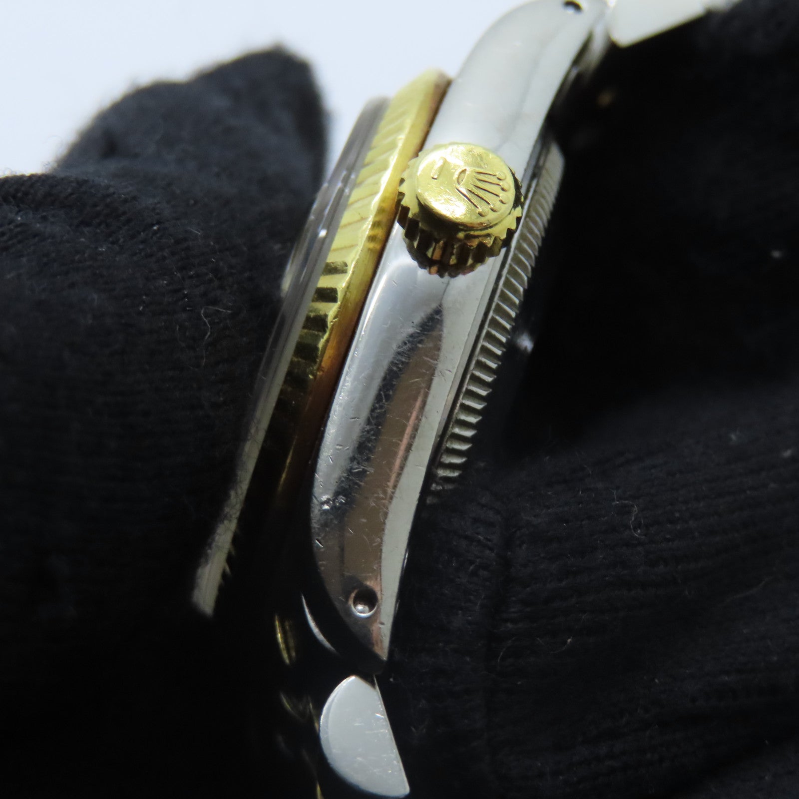 ROLEX Datejust 18K黃金/不鏽鋼手錶自動機芯金色
