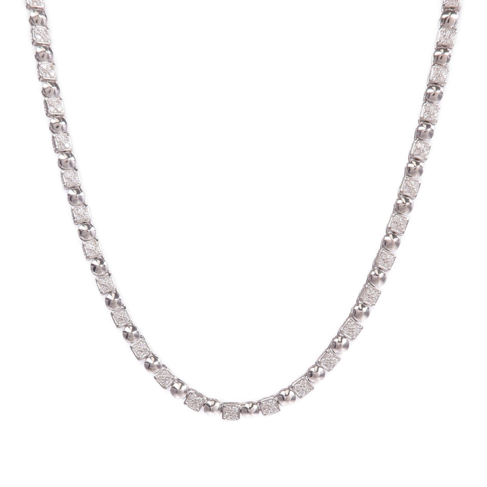 JEWELRY 18K白金Diamond Necklace & Bracelet Set鑽石項鍊/手鏈