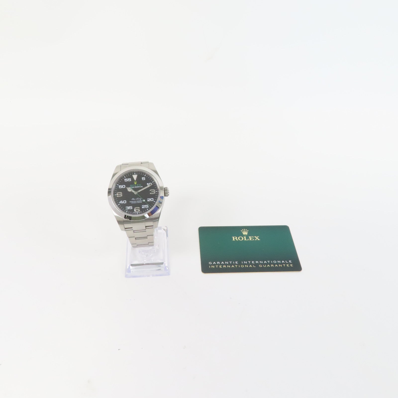 ROLEX Air King不鏽鋼手錶自動機芯黑色