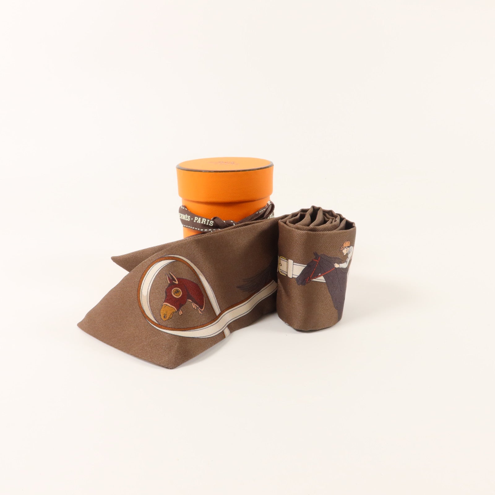 HERMES 絲質Twilly絲巾