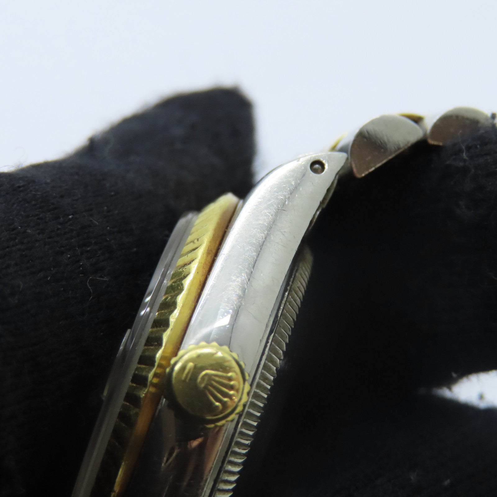 ROLEX Datejust 18K黃金/不鏽鋼手錶自動機芯金色