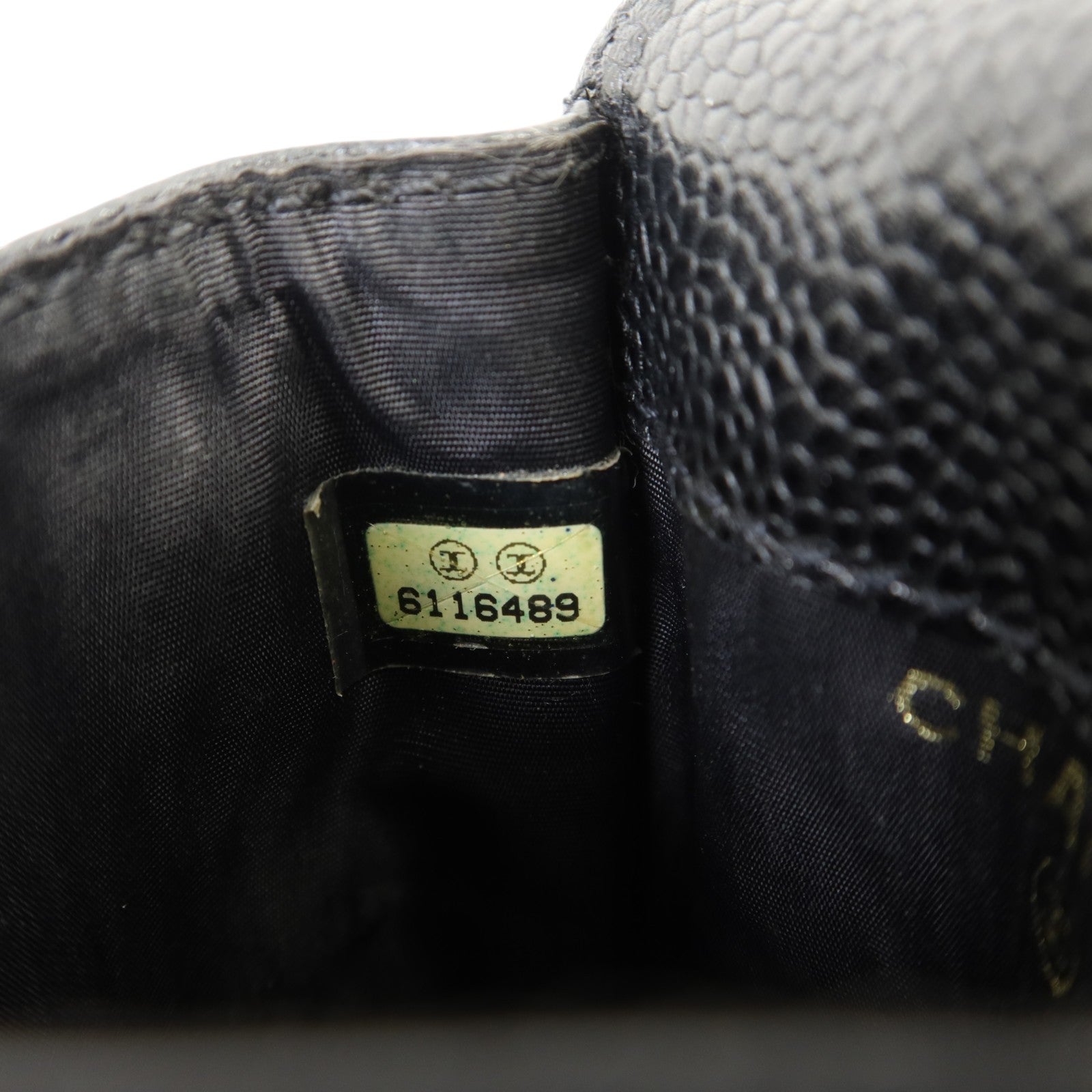 CHANEL 牛皮皮革Coco Mark Logo Cigarette Pouch金扣香煙包
