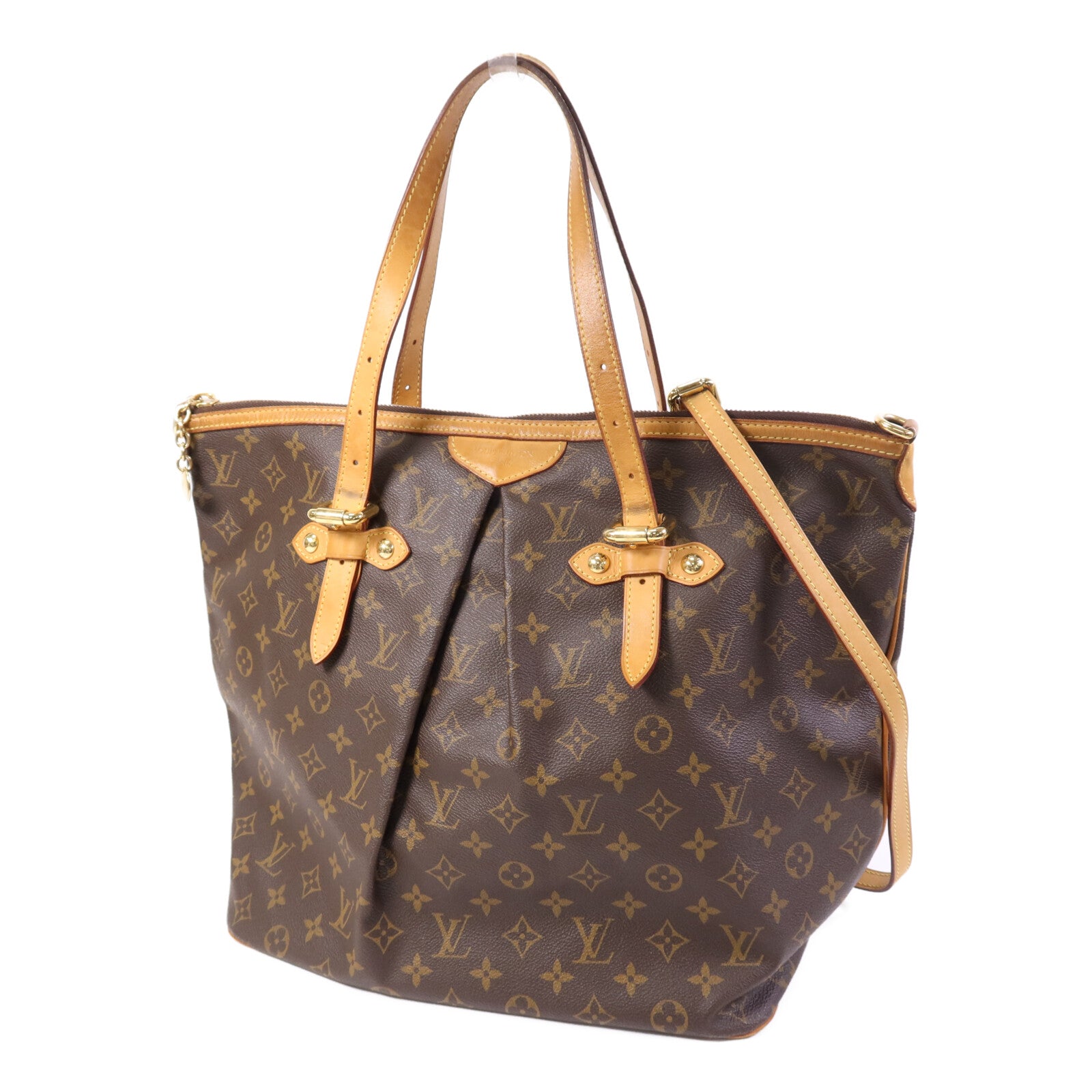 LOUIS VUITTON Monogram Palermo GM金扣手挽肩背兩用袋