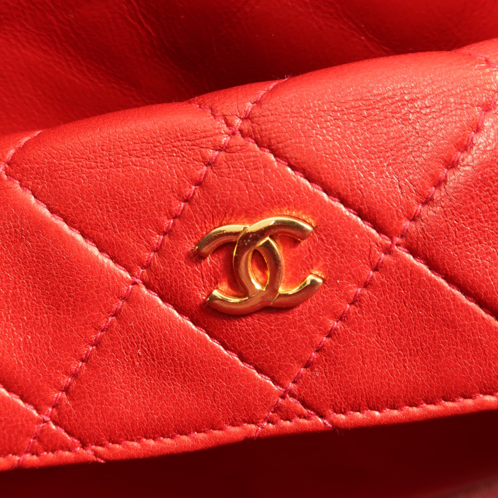CHANEL 羊皮皮革Vintage Chain Shoulder肩背袋