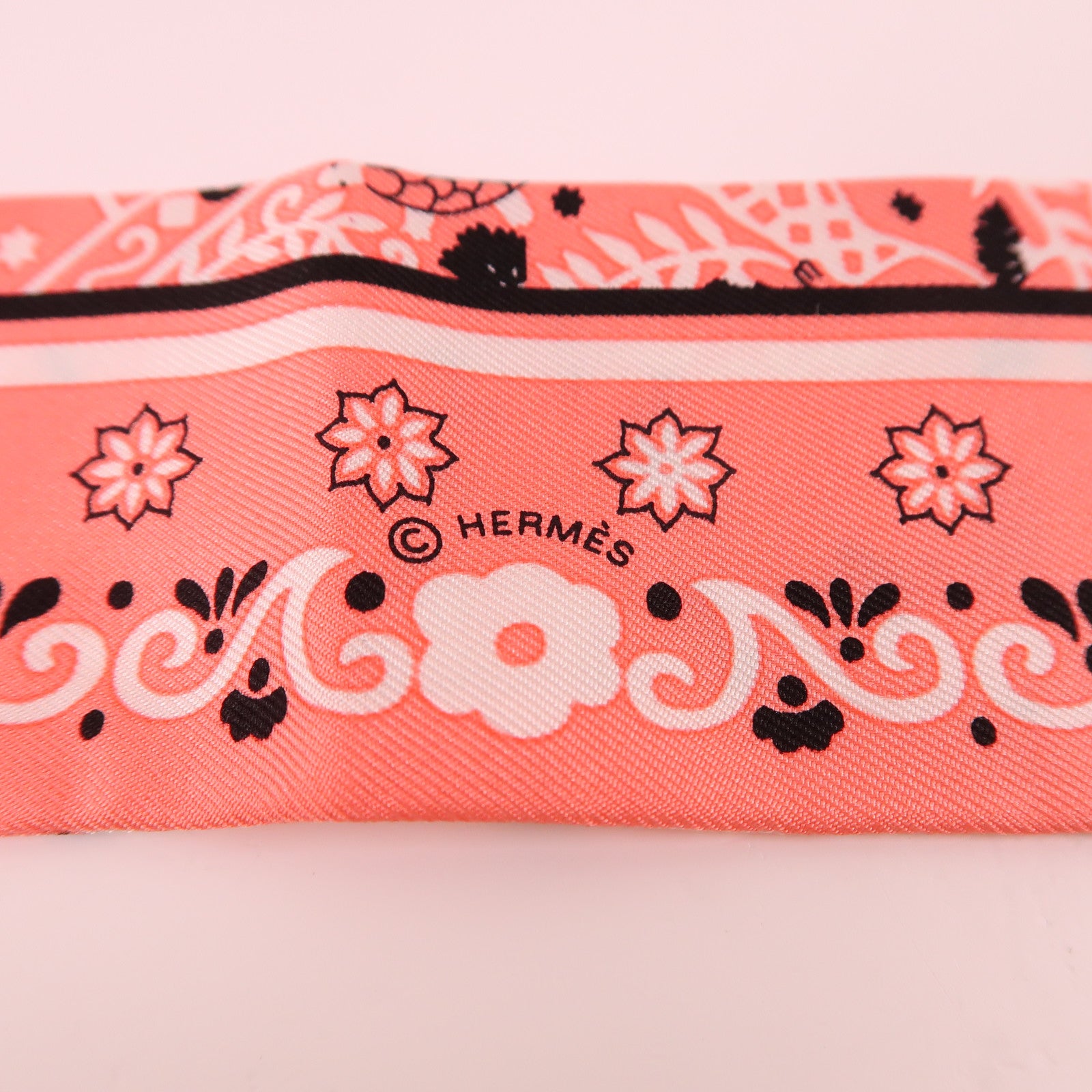 HERMES 絲質Twilly絲巾