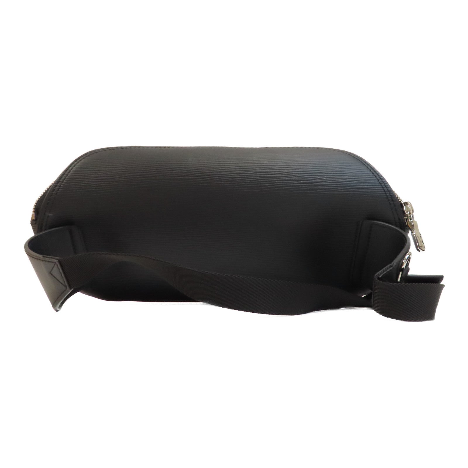 LOUIS VUITTON EPI Bum Bag銀扣肩背袋黑色