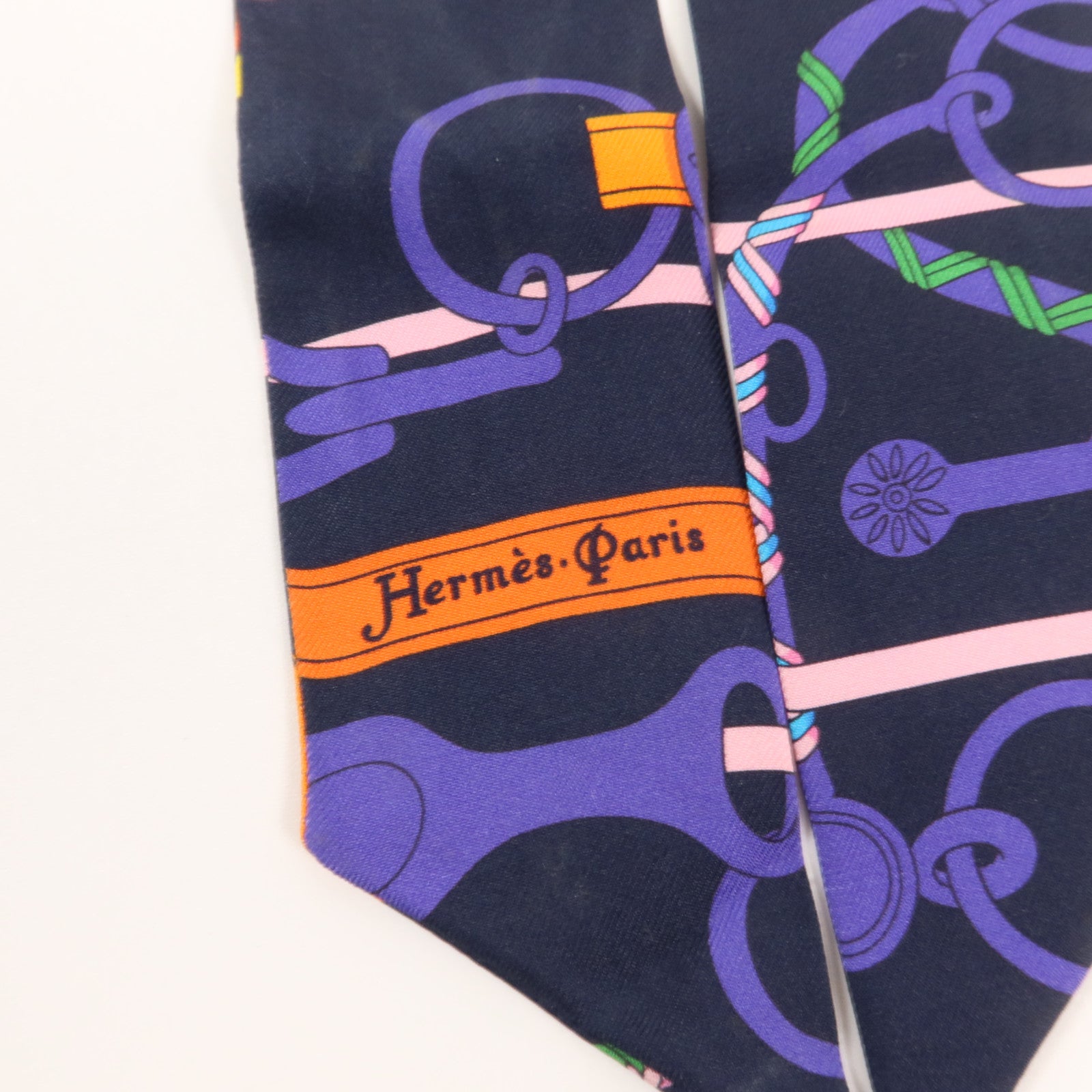 HERMES 絲質Twilly絲巾