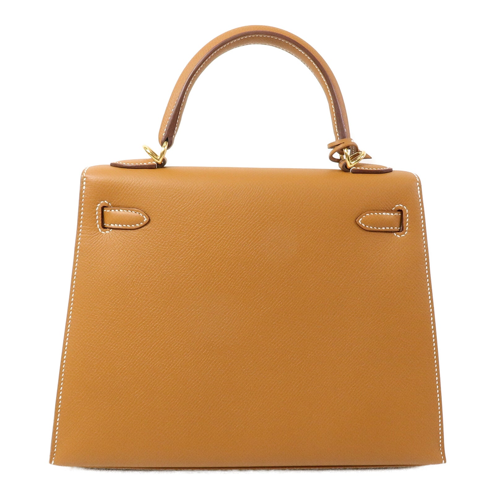 HERMES Epsom皮革Kelly 25手挽肩背兩用袋Gold