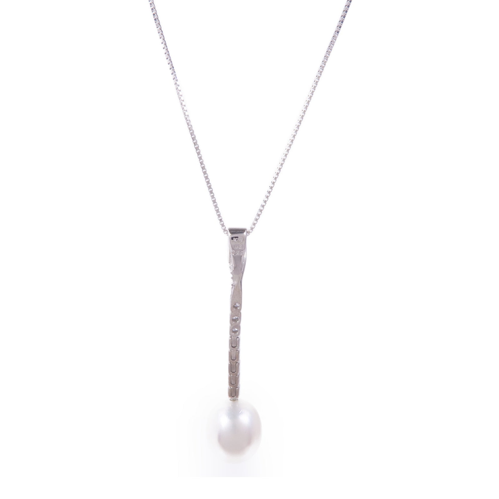JEWELRY 18K白金Pearl Diamond Necklace珍珠/鑽石項鍊