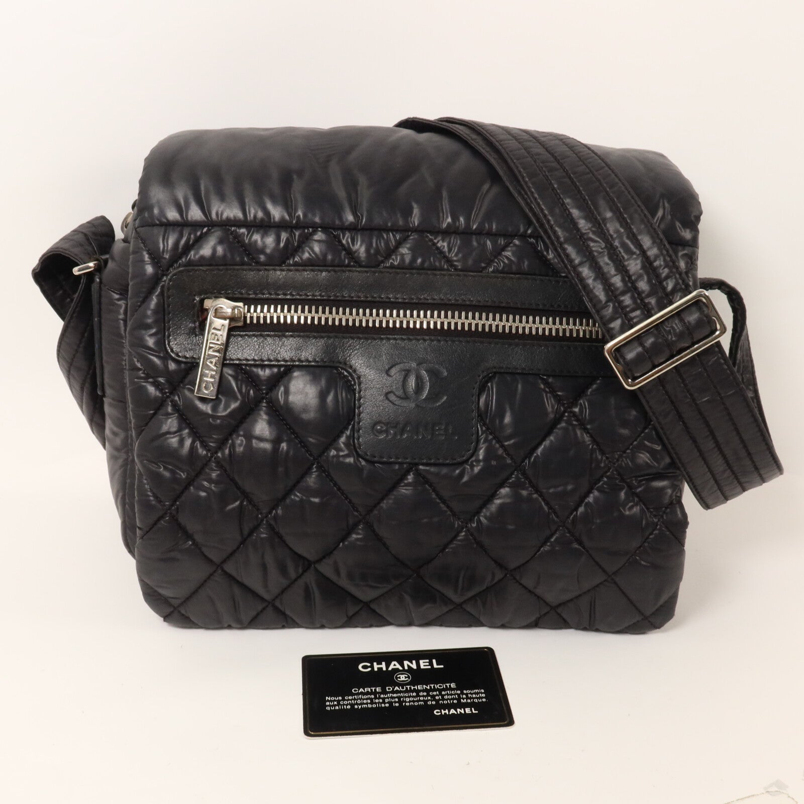 CHANEL 尼龍Coco Cocoon肩背袋