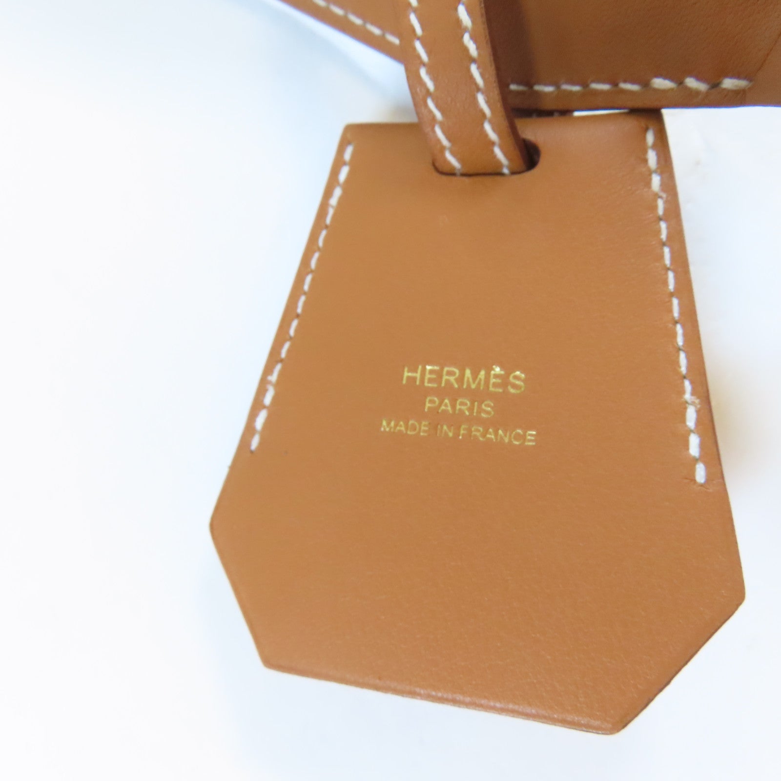 HERMES 【激減優惠】Swift皮革Etiquette Shoulder Strap金扣肩背帶啡色