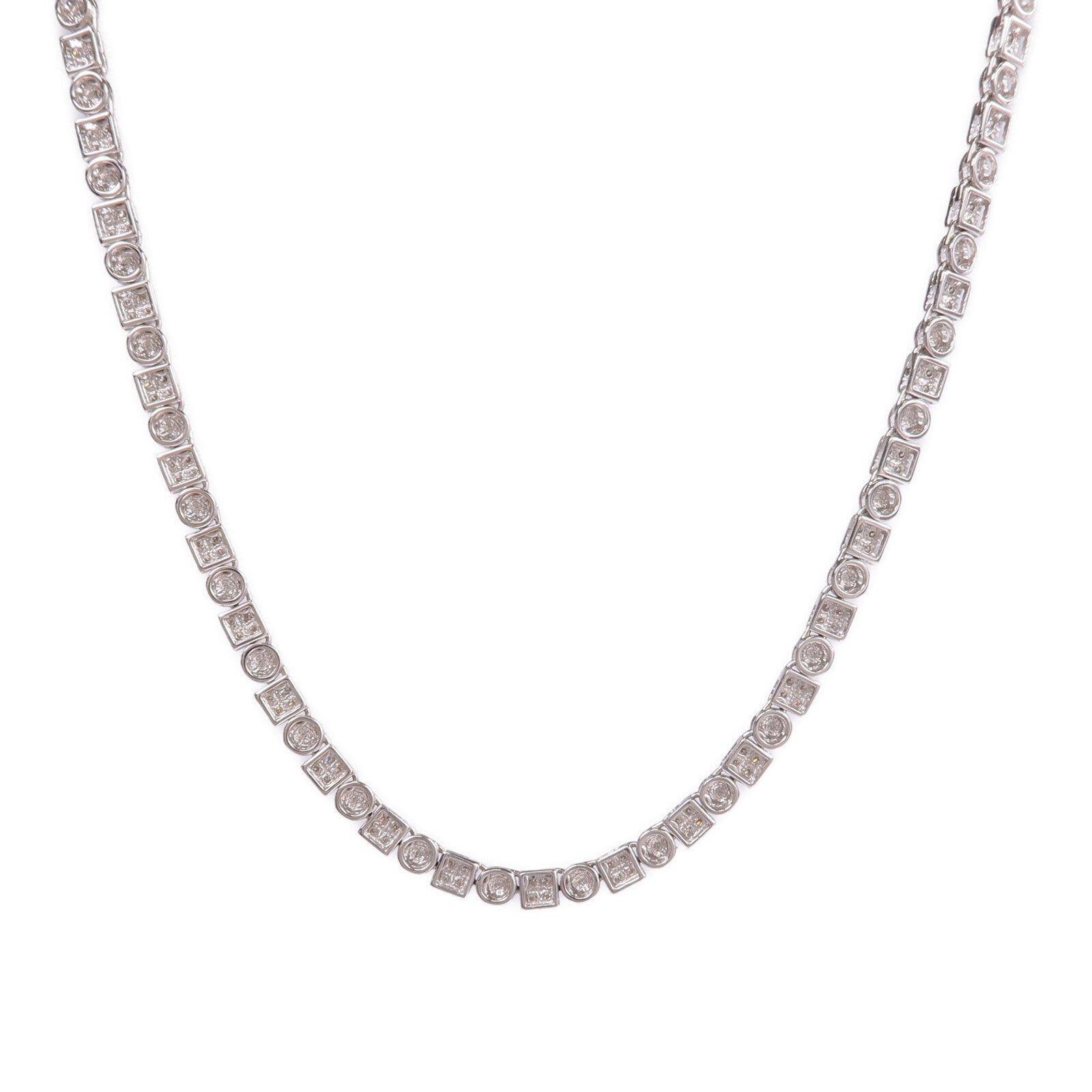 JEWELRY 18K白金Diamond Necklace & Bracelet Set鑽石項鍊/手鏈