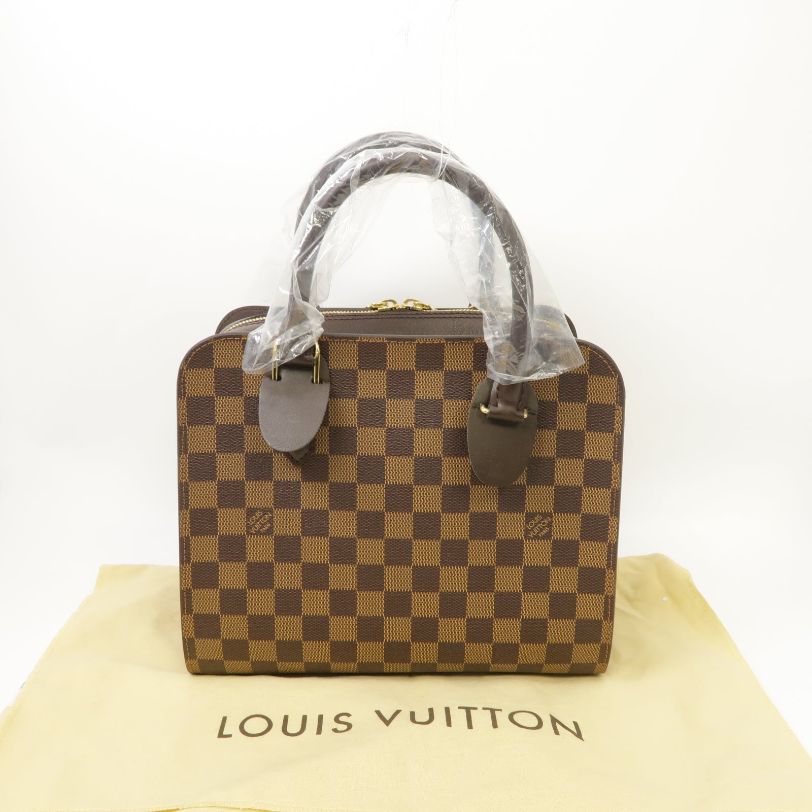 LOUIS VUITTON Damier Triana金扣肩背袋啡色