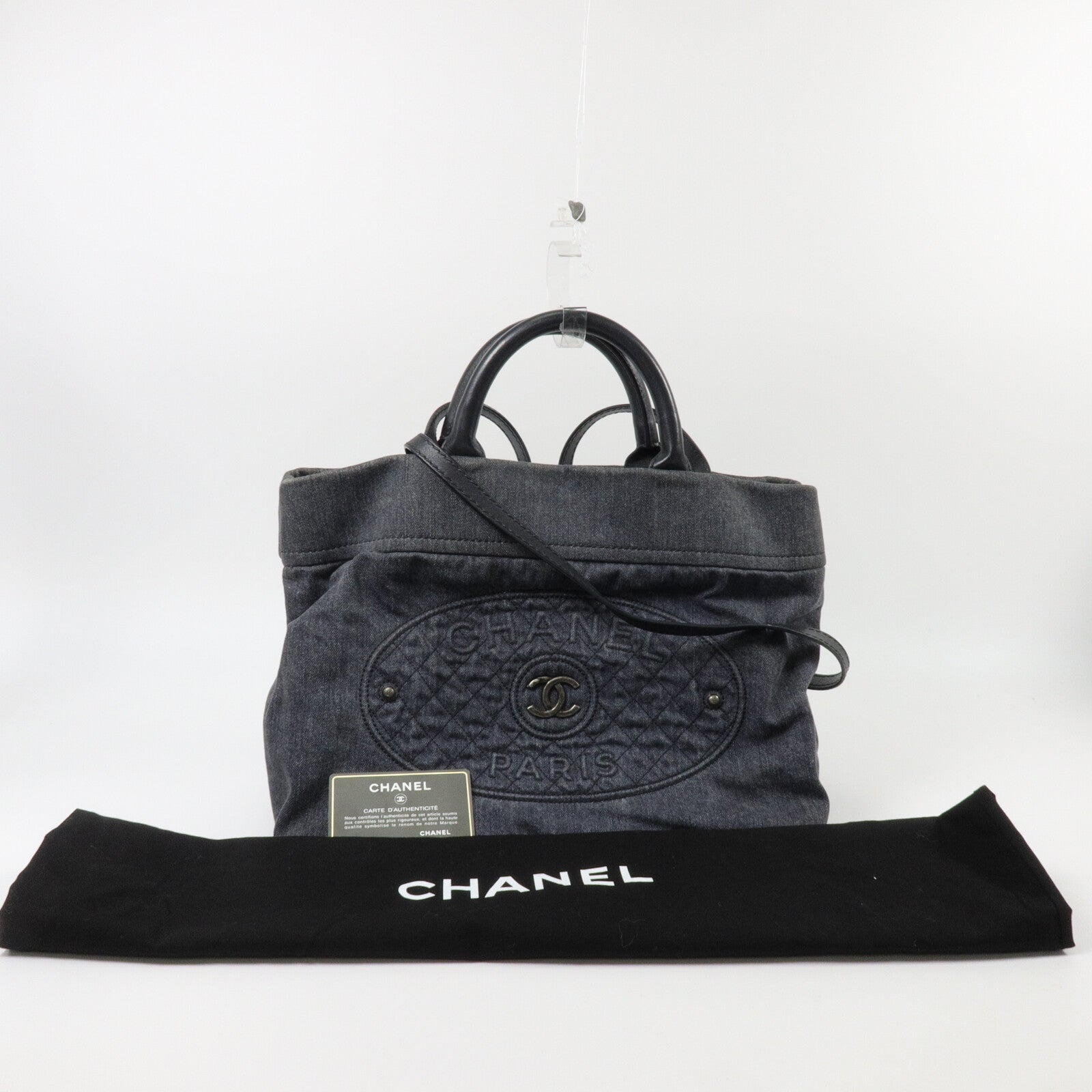 CHANEL 牛仔布2 Way Tote Bag手挽肩背兩用袋