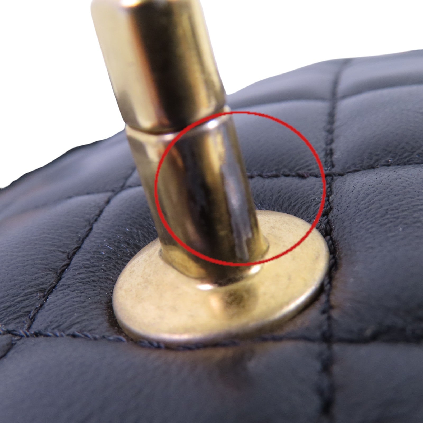 CHANEL 羊皮皮革Chain Shoulder Bag金扣鏈帶肩背大