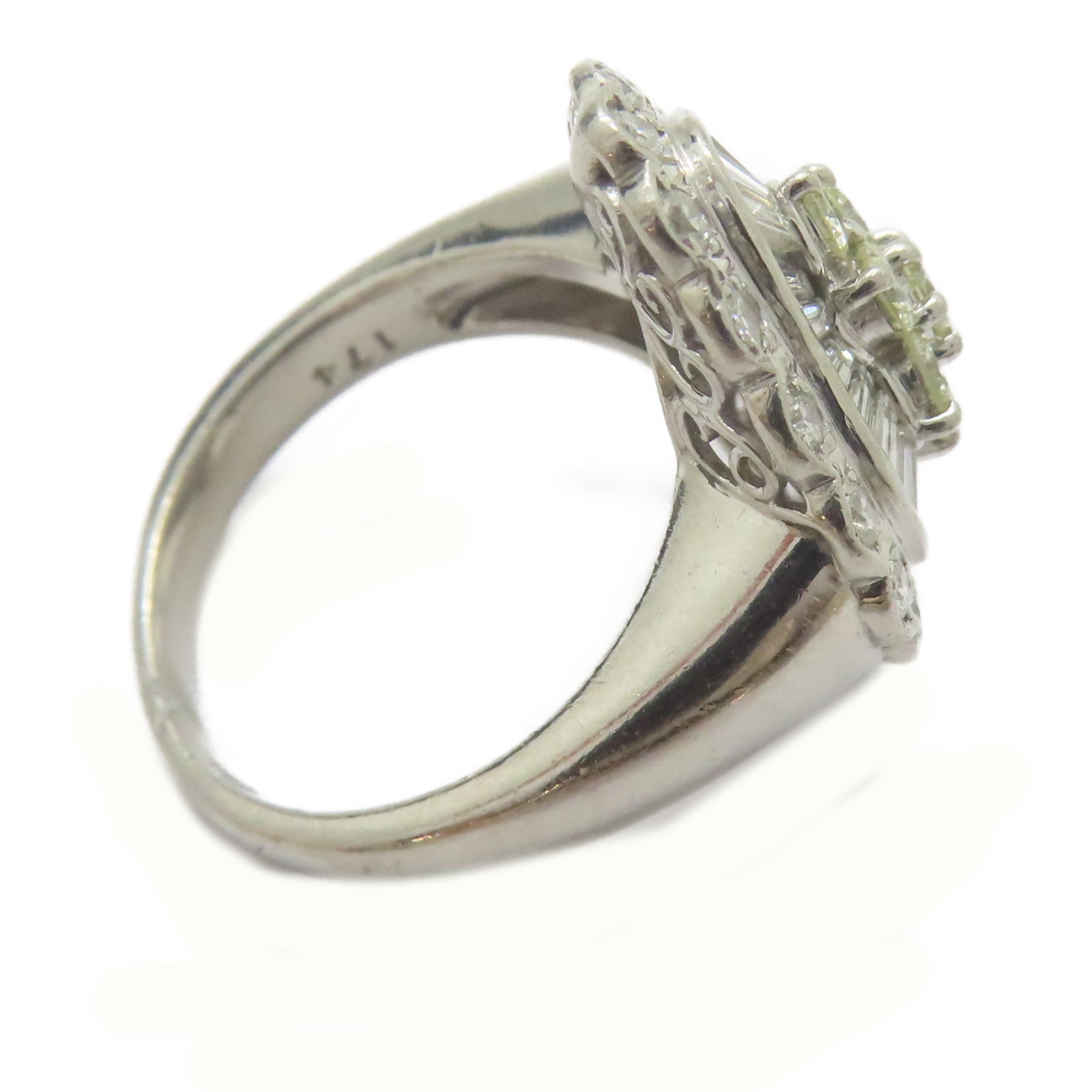 JEWELRY 【激減優惠】PT900鉑金Diamond Ring 1.74ct鑽石戒指US#5.75