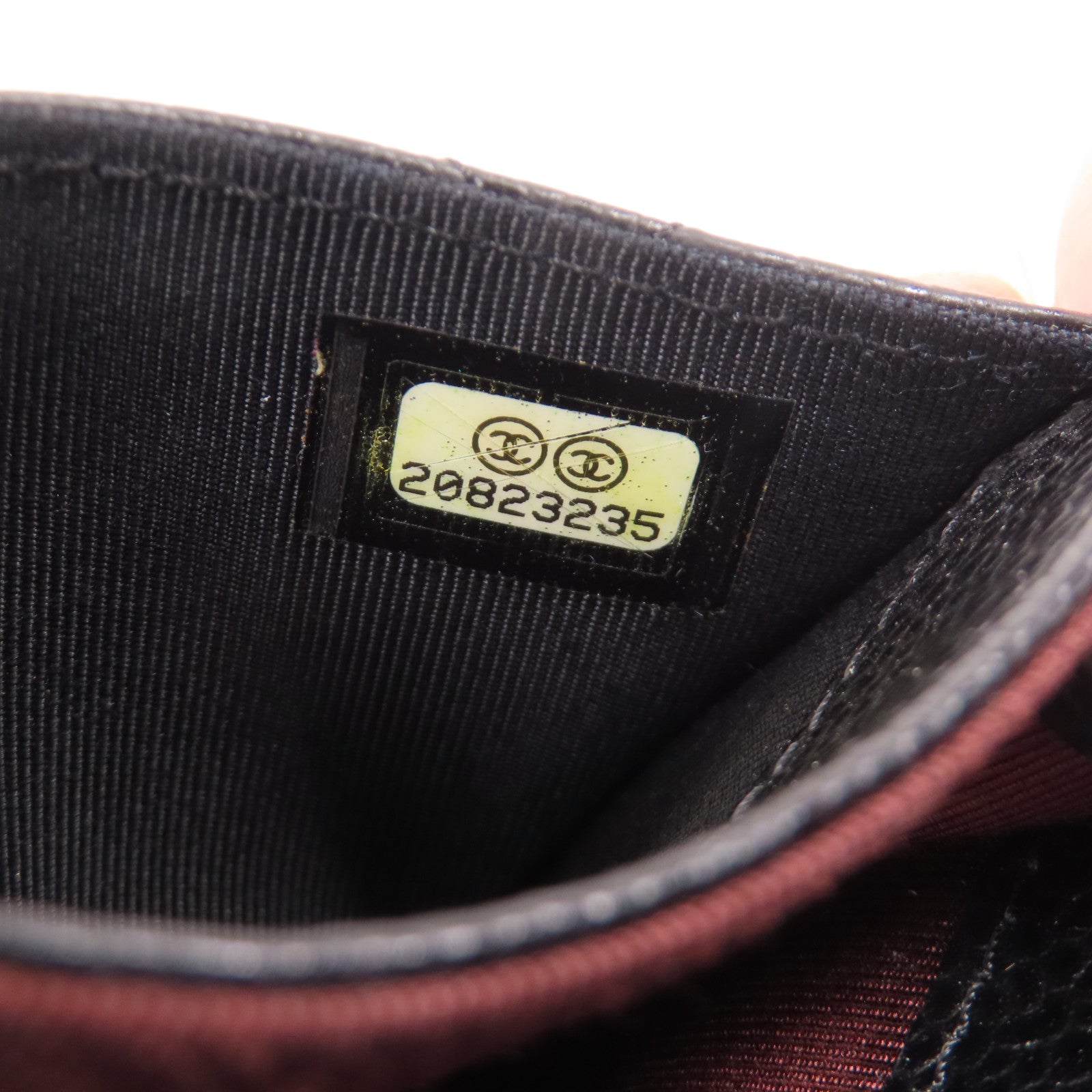 CHANEL 牛皮皮革Card Case金扣卡套