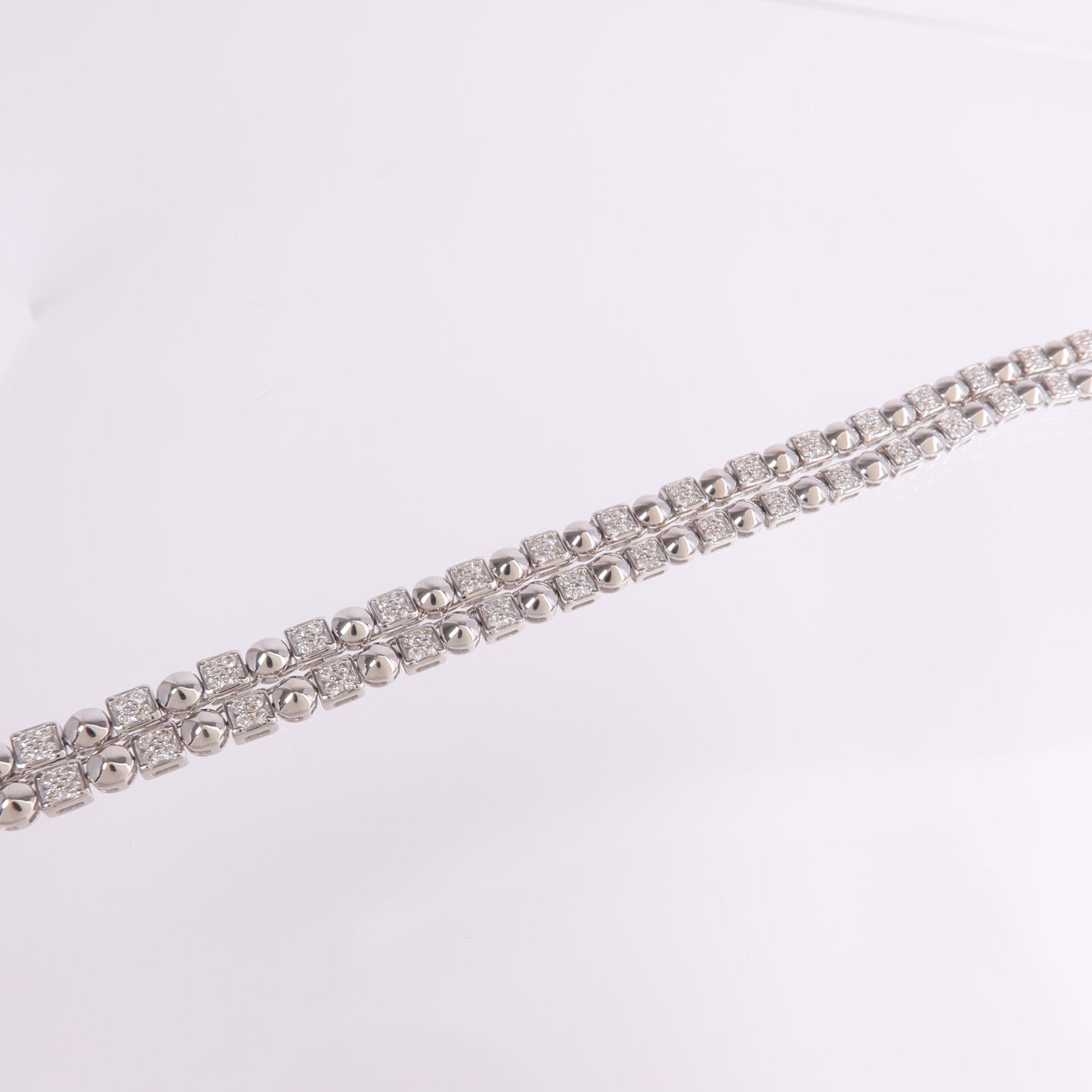 JEWELRY 18K白金Diamond Necklace & Bracelet Set鑽石項鍊/手鏈