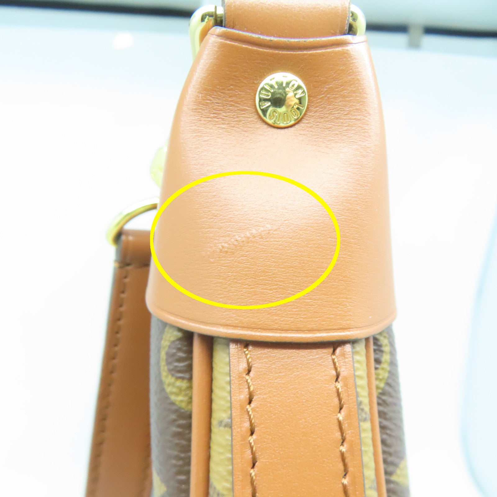 LOUIS VUITTON Monogram Loop Hobo金扣手挽肩背兩用袋啡色