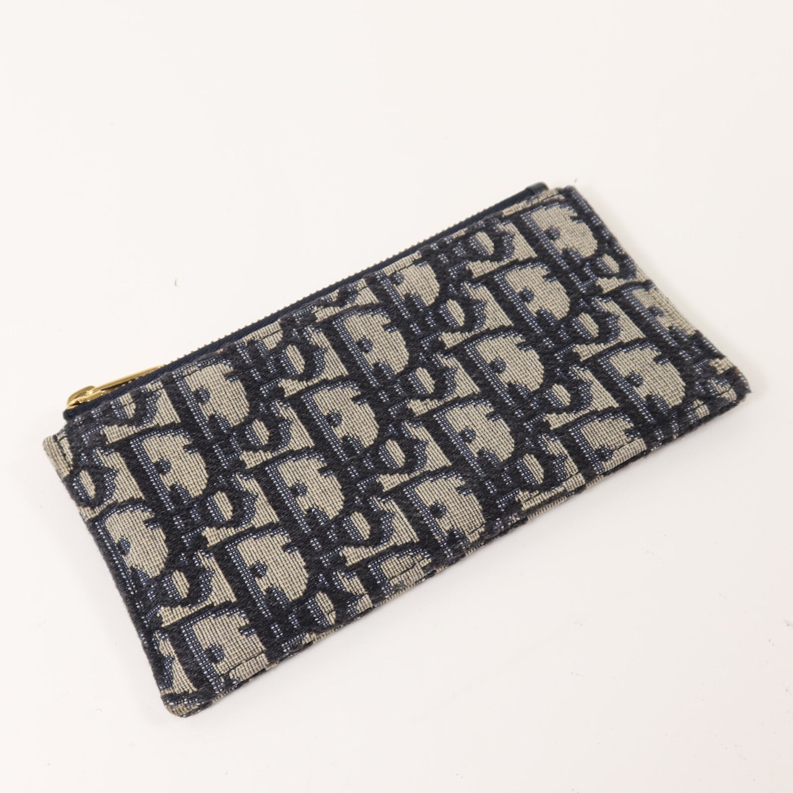 Dior 帆布Small Saddle Pouch With Chain鏈帶肩背袋