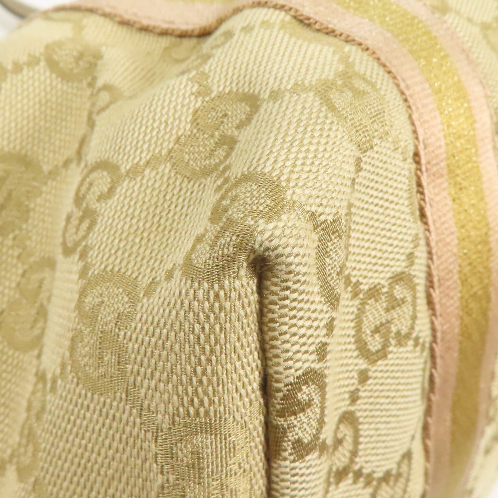 GUCCI GG Shoulder Bag Canvas Brown