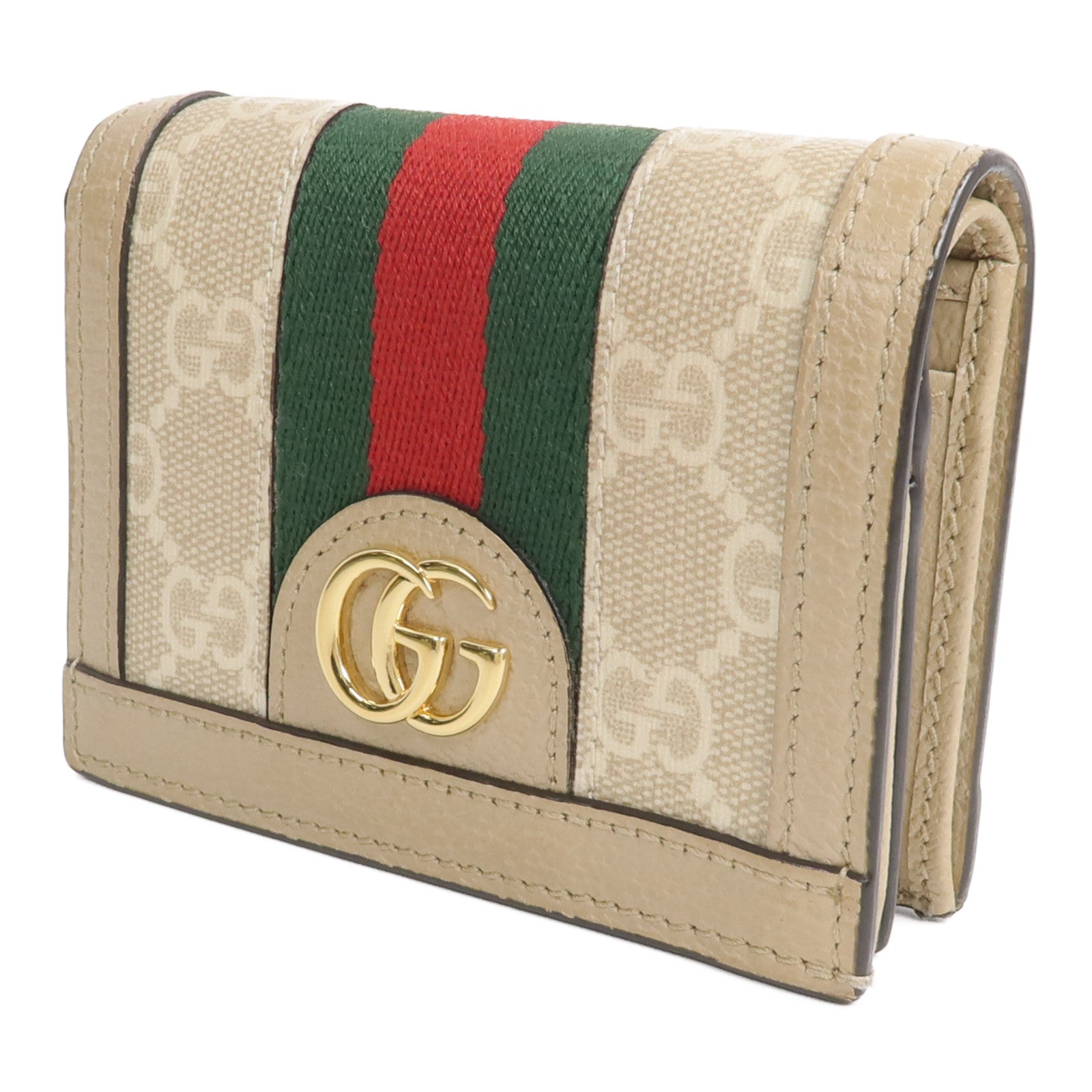 GUCCI 塗層帆布Ophidia GG Card Case Wallet錢包