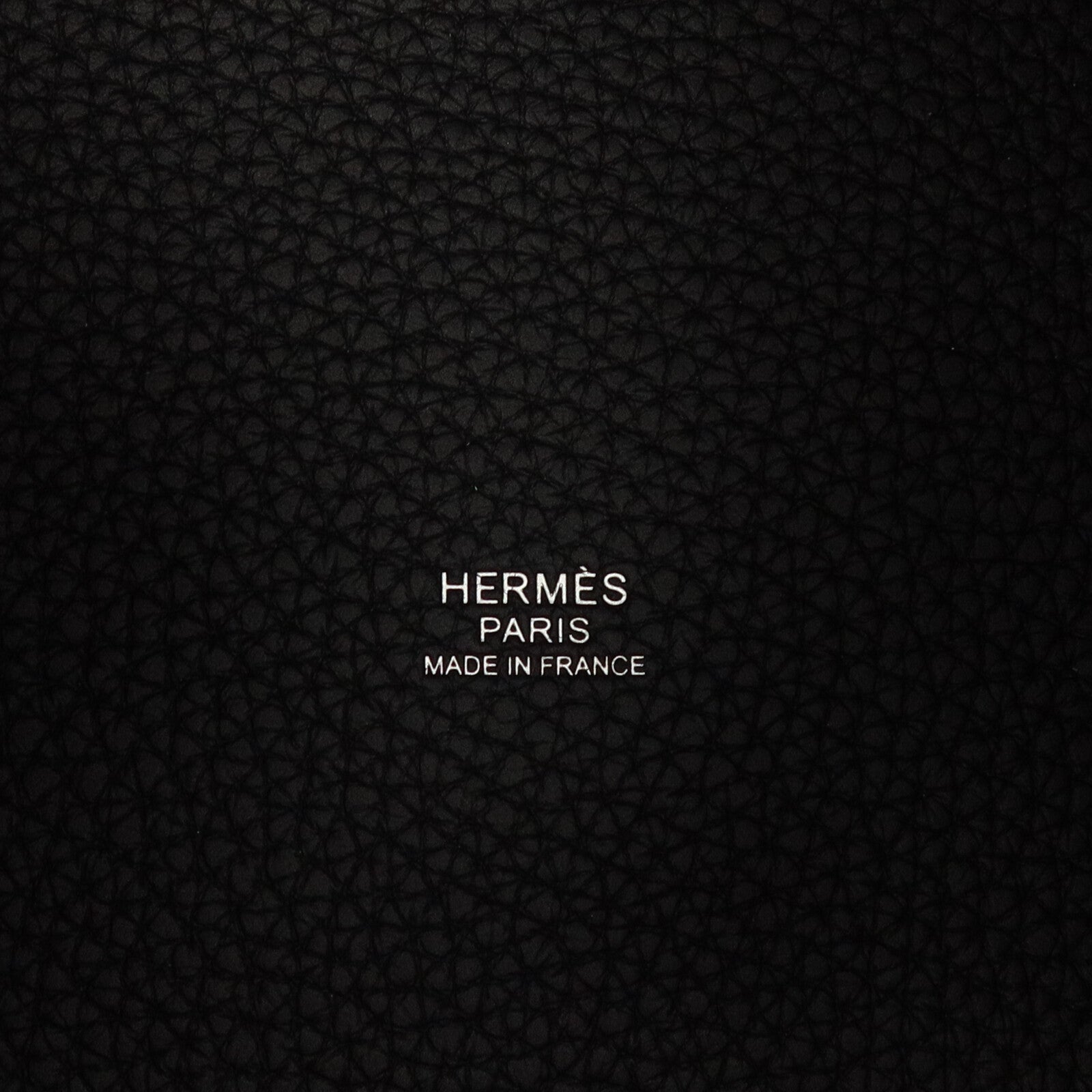 HERMES Clemence皮革Picotin MM手挽袋Blue Nuit