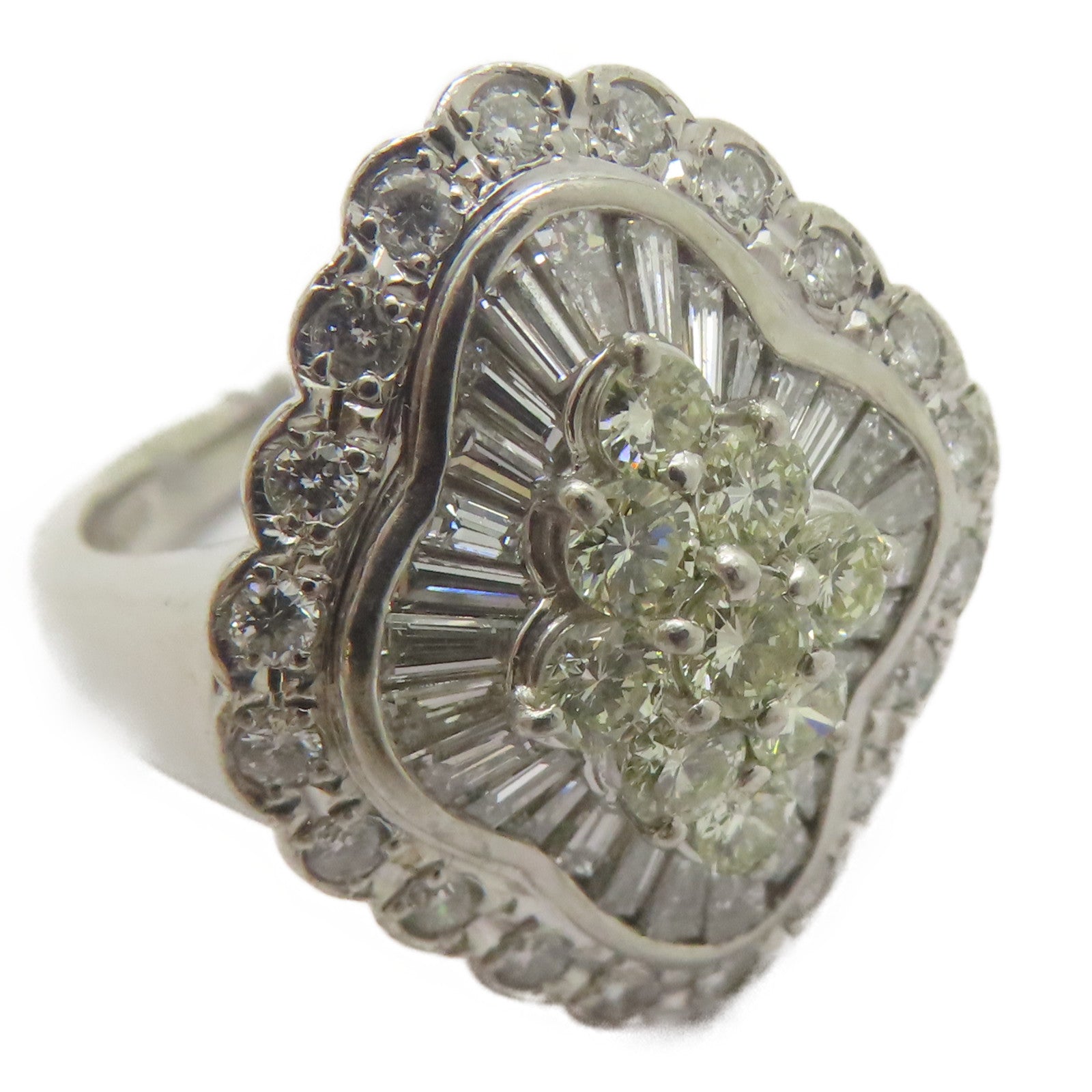JEWELRY 【激減優惠】PT900鉑金Diamond Ring 1.74ct鑽石戒指US#5.75