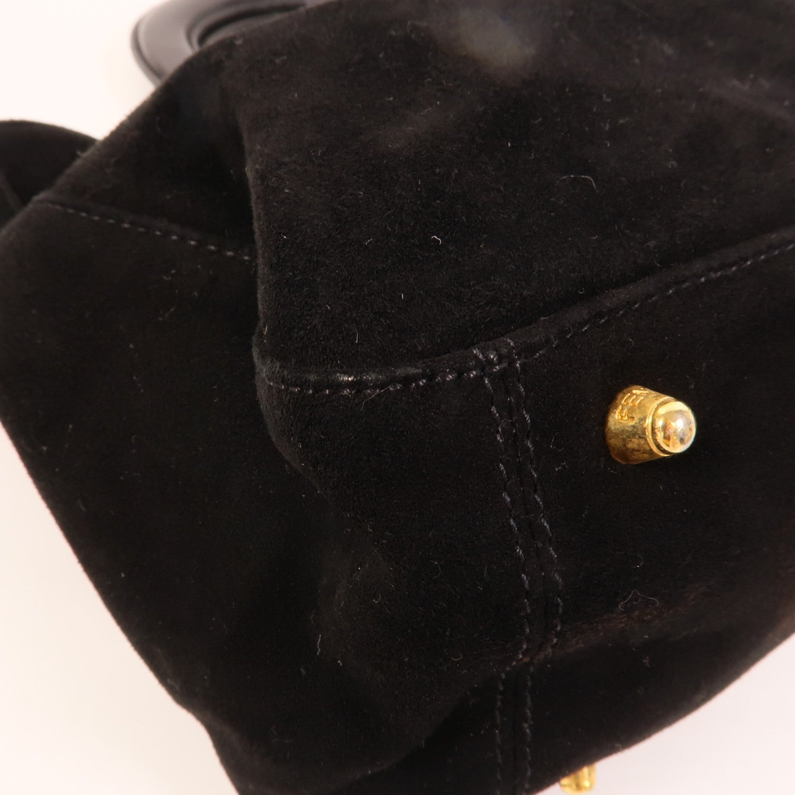 FENDI 麂皮皮革Hand Bag手挽袋