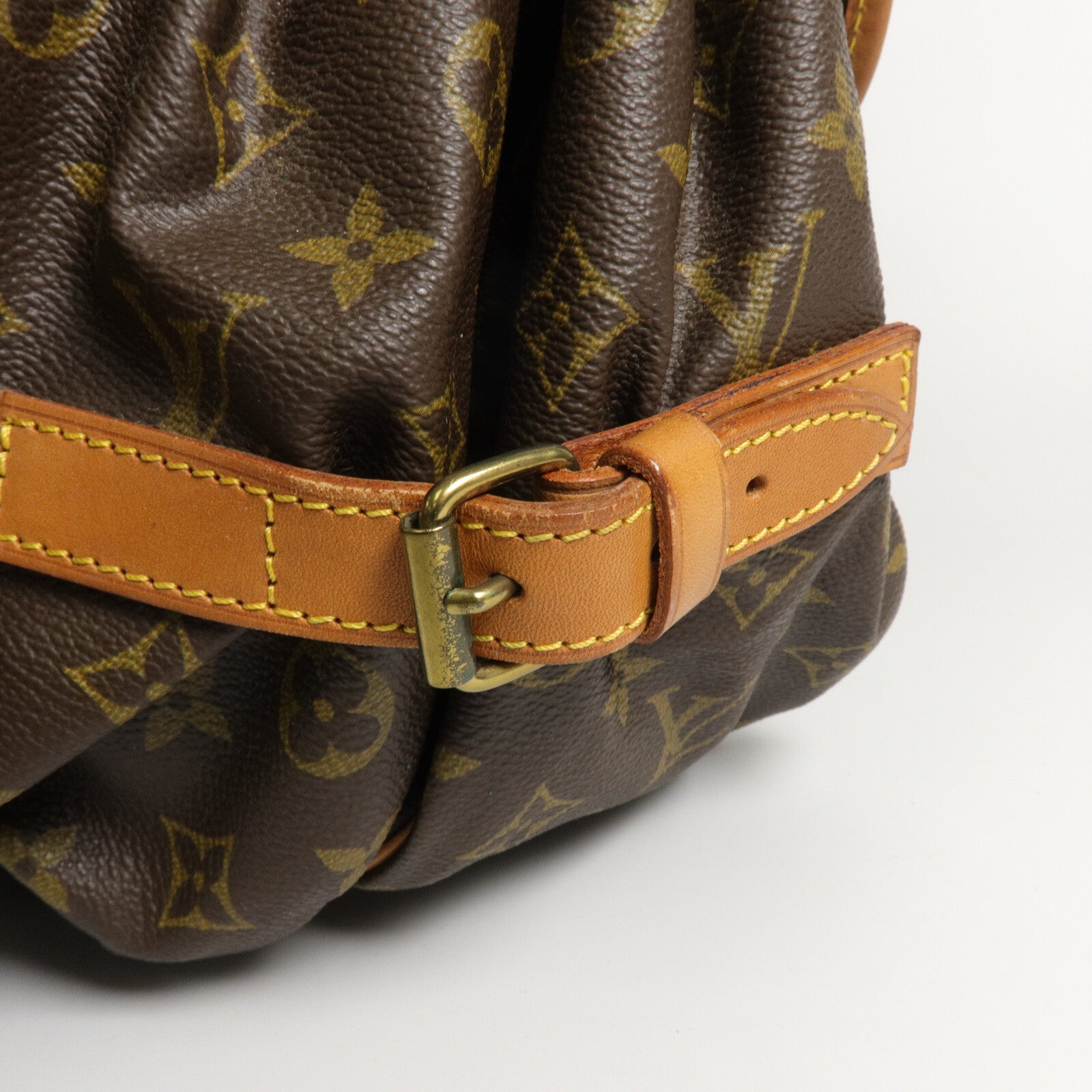 LOUIS VUITTON Monogram Saumur 35金扣肩背袋