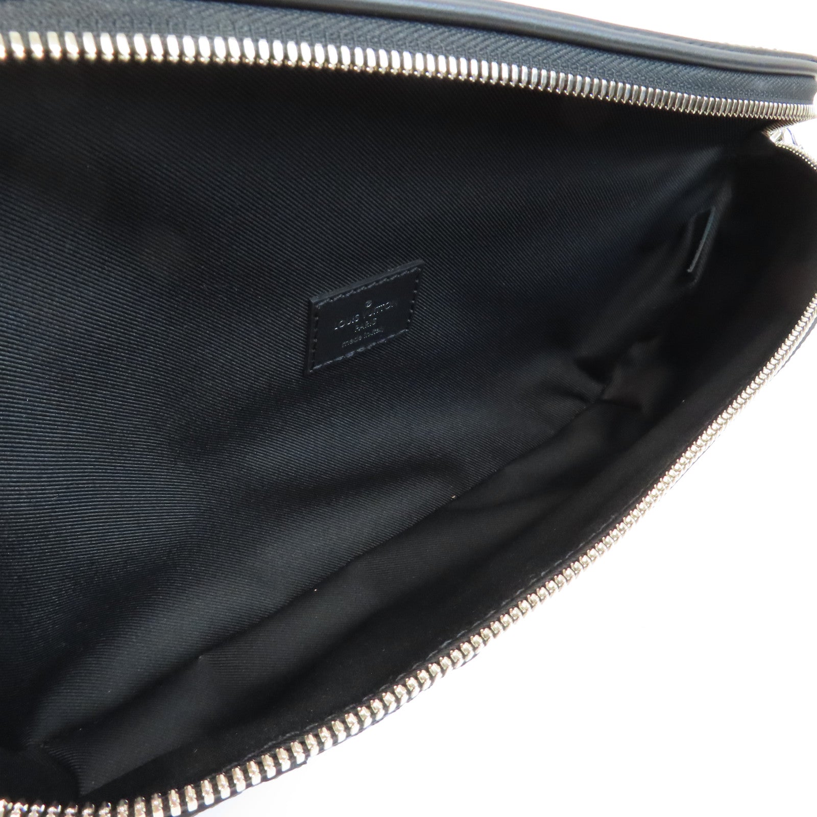 LOUIS VUITTON EPI Bum Bag銀扣肩背袋黑色