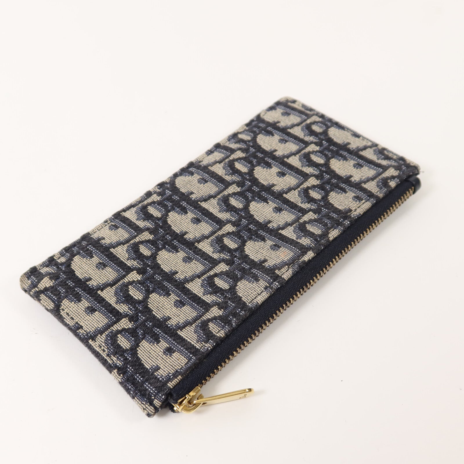 Dior 帆布Small Saddle Pouch With Chain鏈帶肩背袋