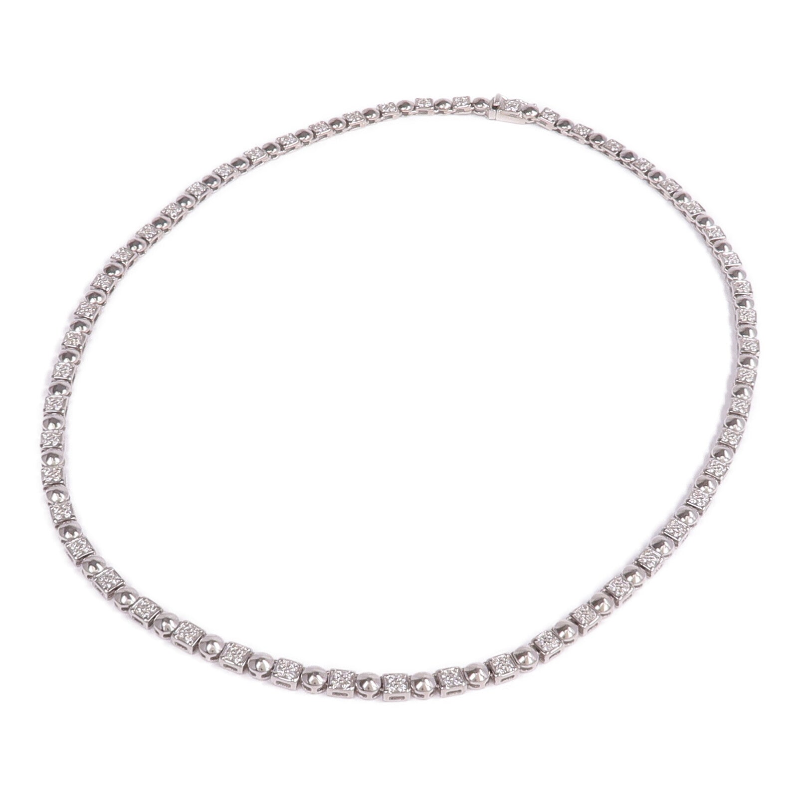 JEWELRY 18K白金Diamond Necklace & Bracelet Set鑽石項鍊/手鏈