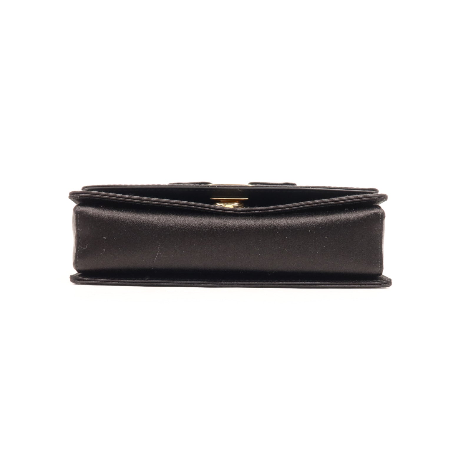 Salvatore Ferragamo 【激減優惠】絲質Shoulder Bag金扣手挽肩背兩用袋