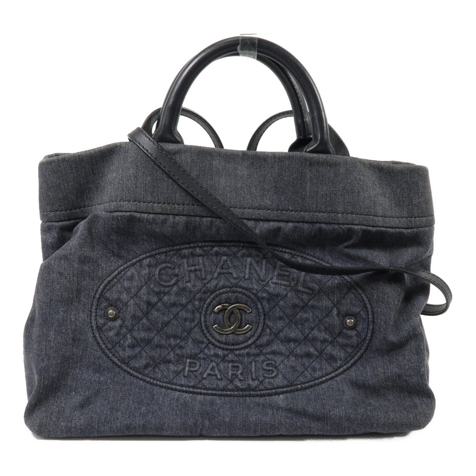 CHANEL 牛仔布2 Way Tote Bag手挽肩背兩用袋