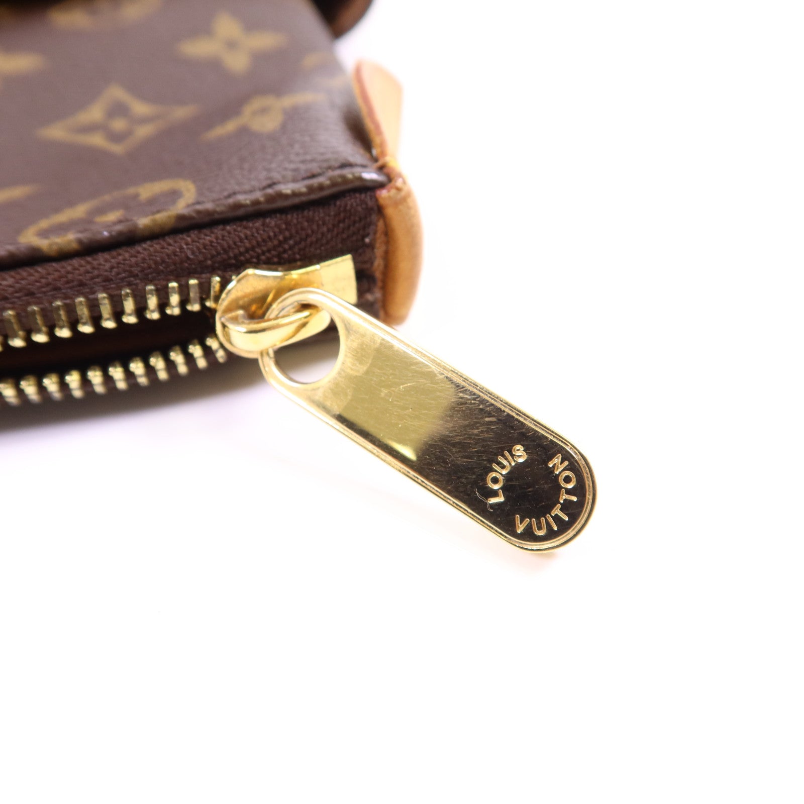 LOUIS VUITTON Monogram Totally MM金扣肩背袋棕色