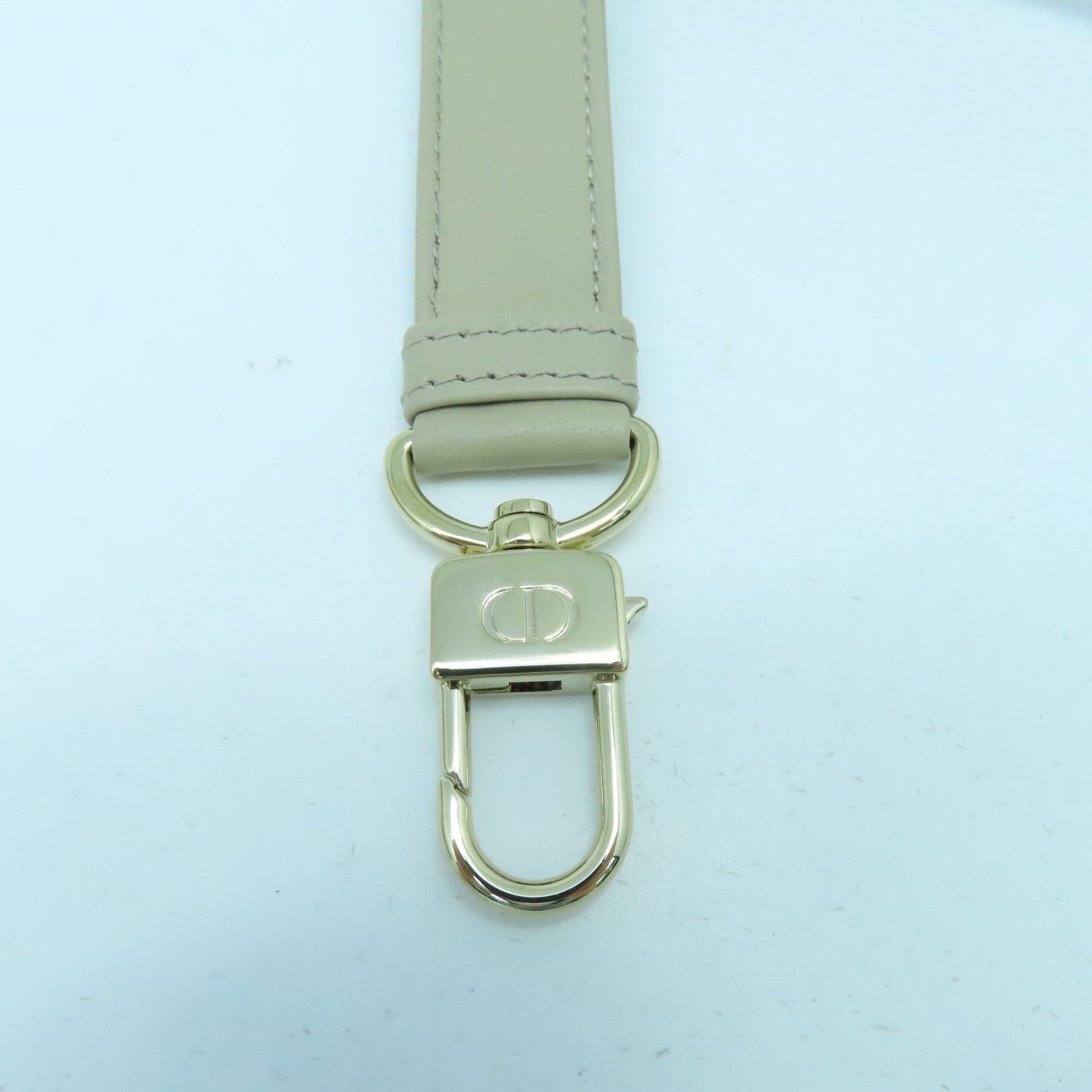 Dior 羊皮皮革Lady D-Joy金扣手挽肩背兩用袋米色