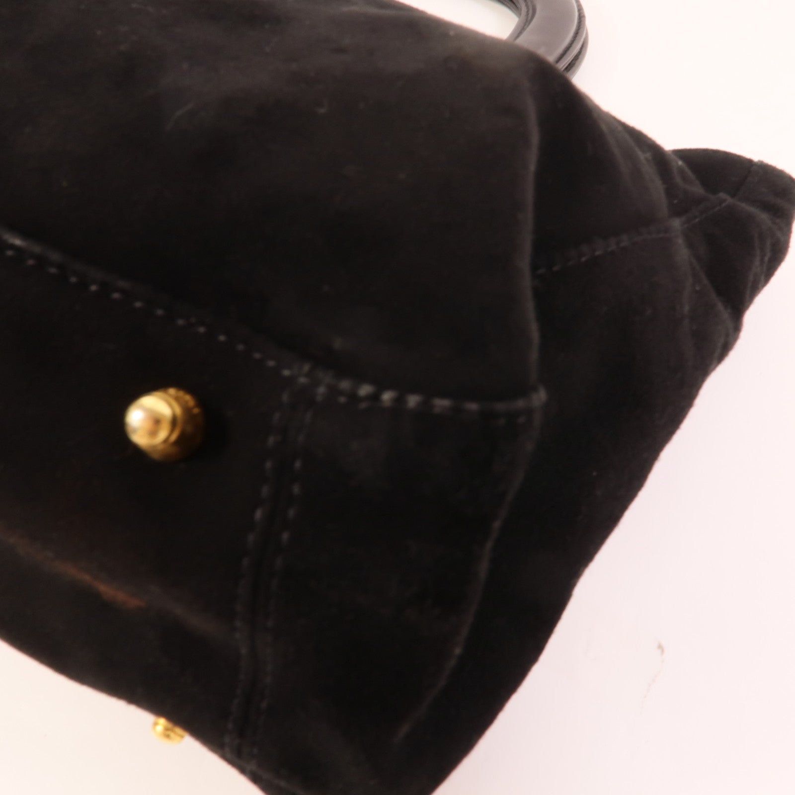 FENDI 麂皮皮革Hand Bag手挽袋