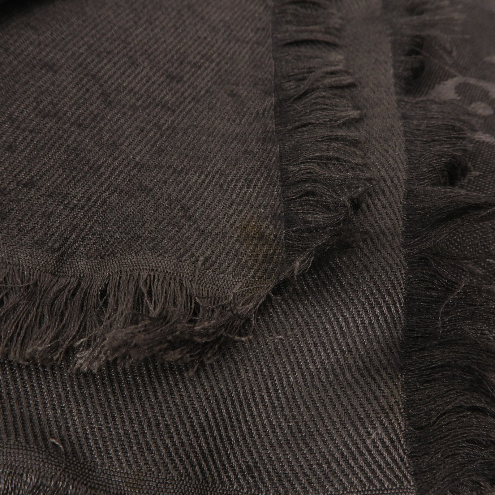 LOUIS VUITTON 絲質/羊毛Monogram Shine Shawl 142X142cm披肩/圍巾