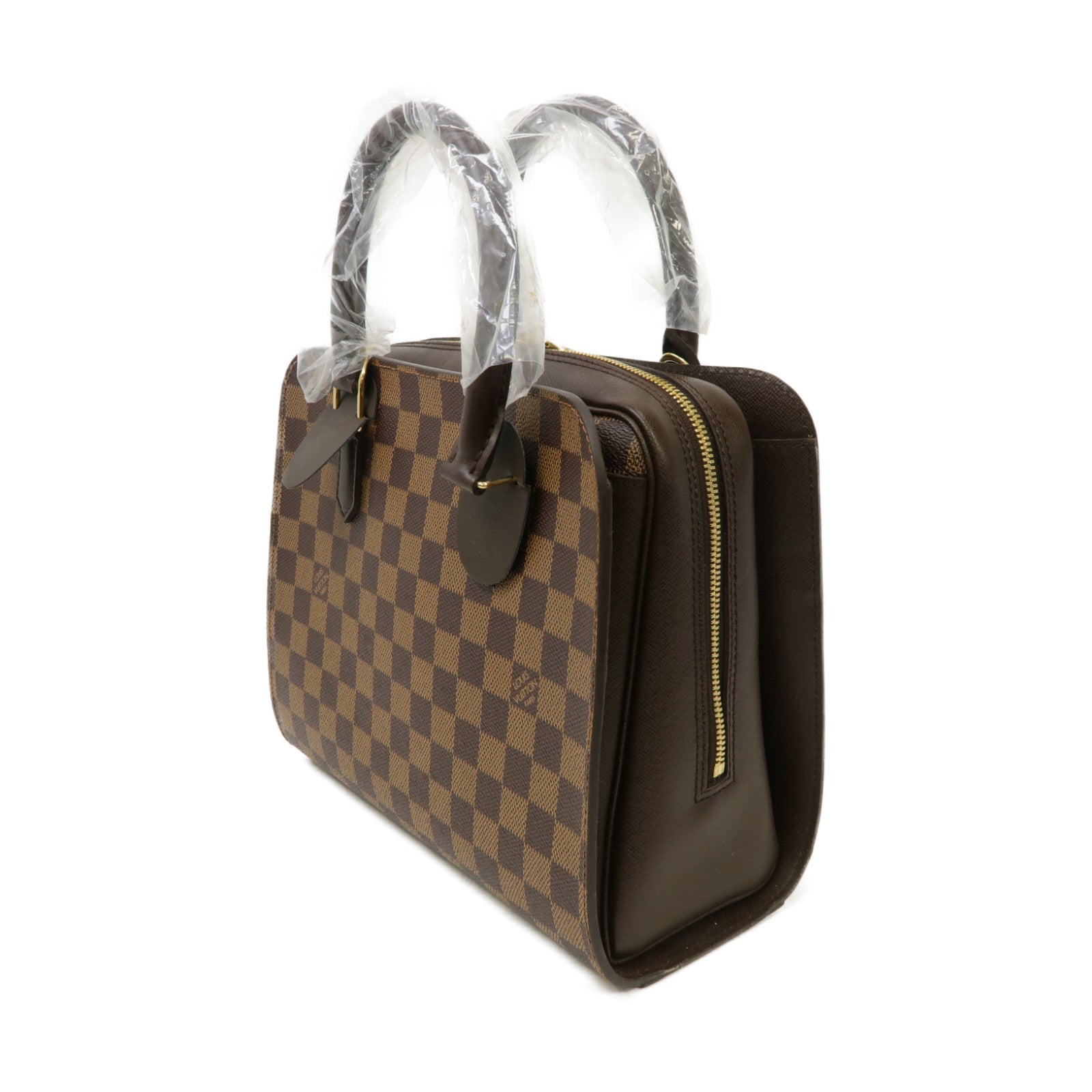 LOUIS VUITTON Damier Triana金扣肩背袋啡色